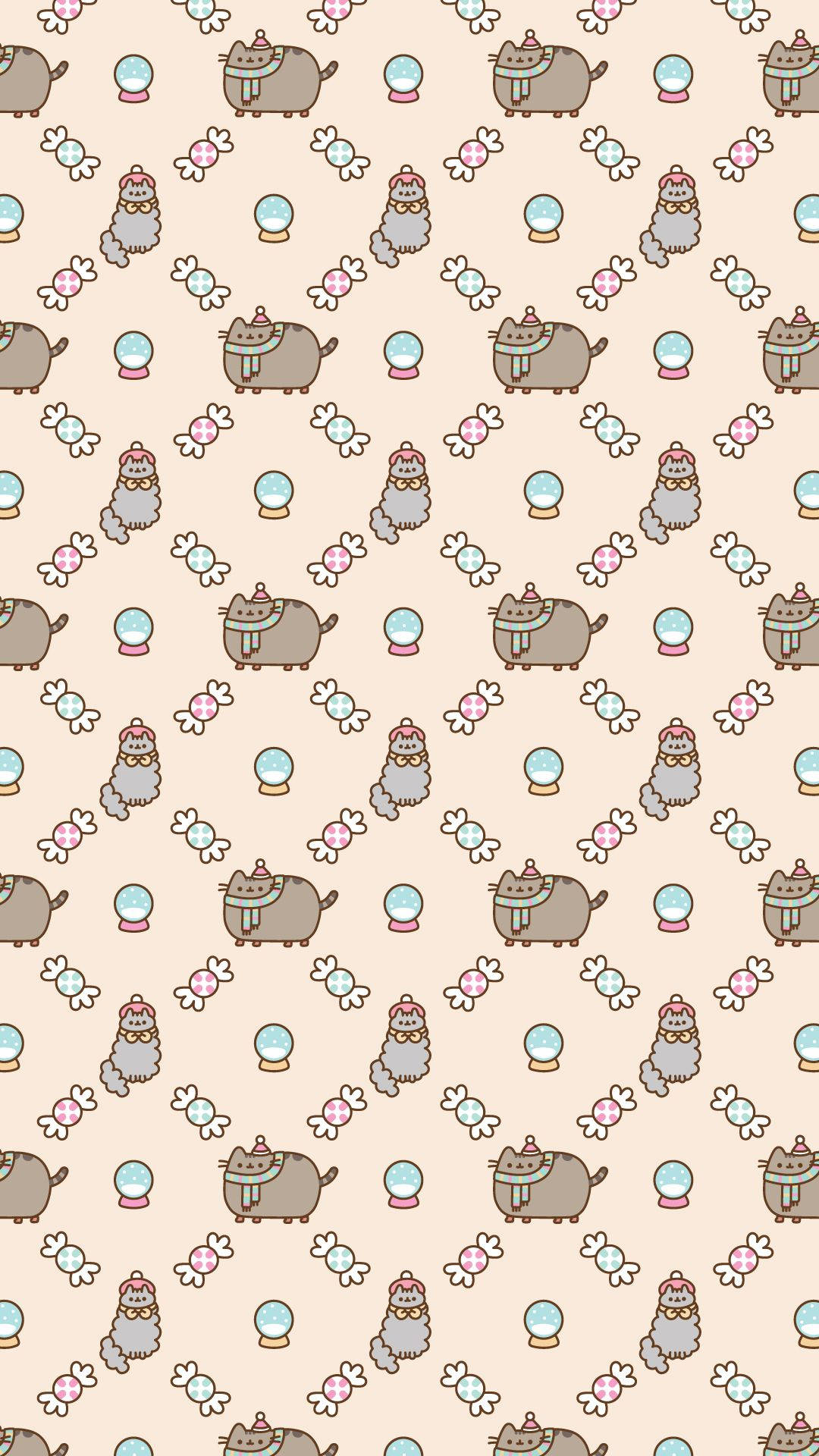 Pusheen And Stormy Background