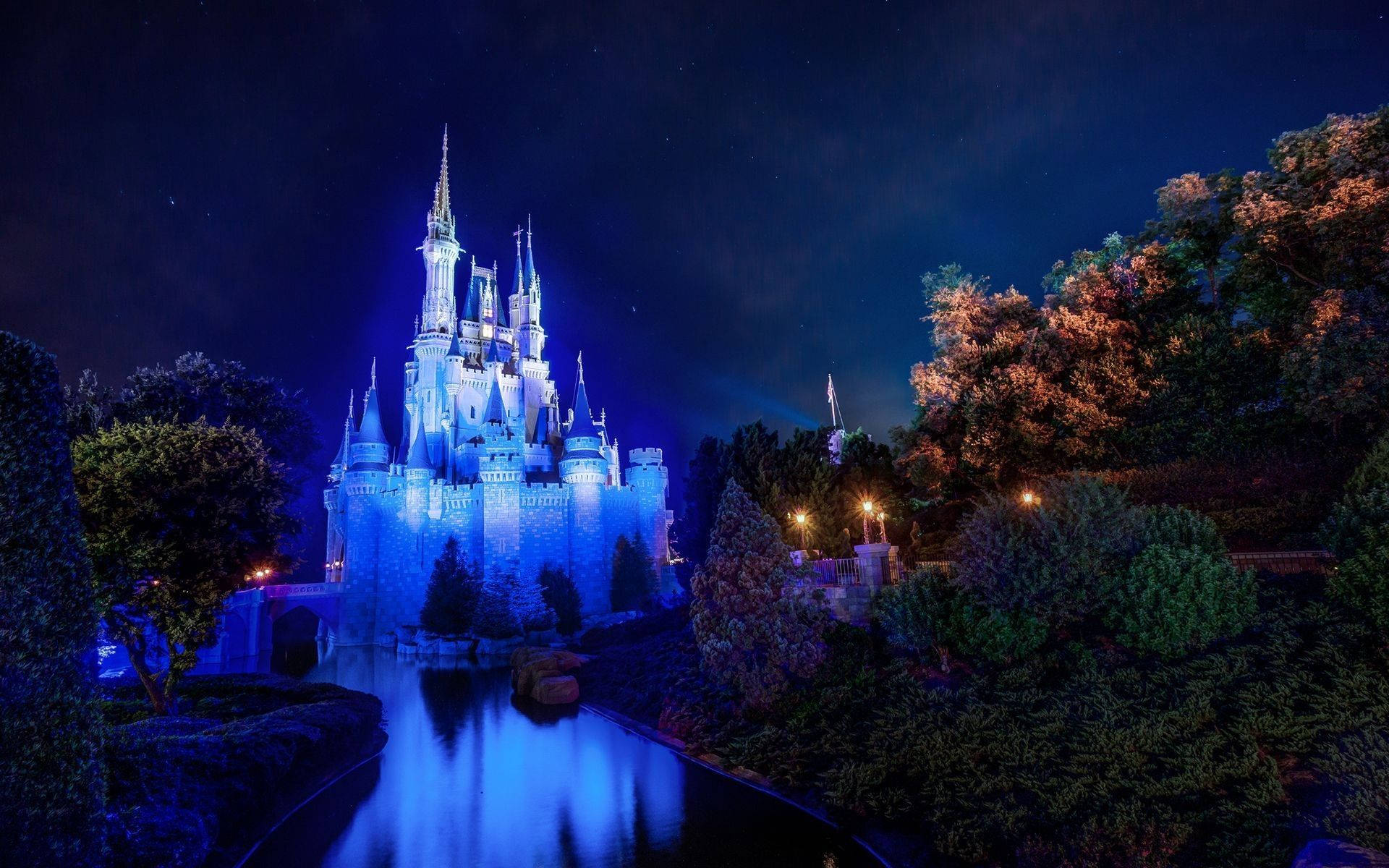 Radiance Of Disney World Castle Background