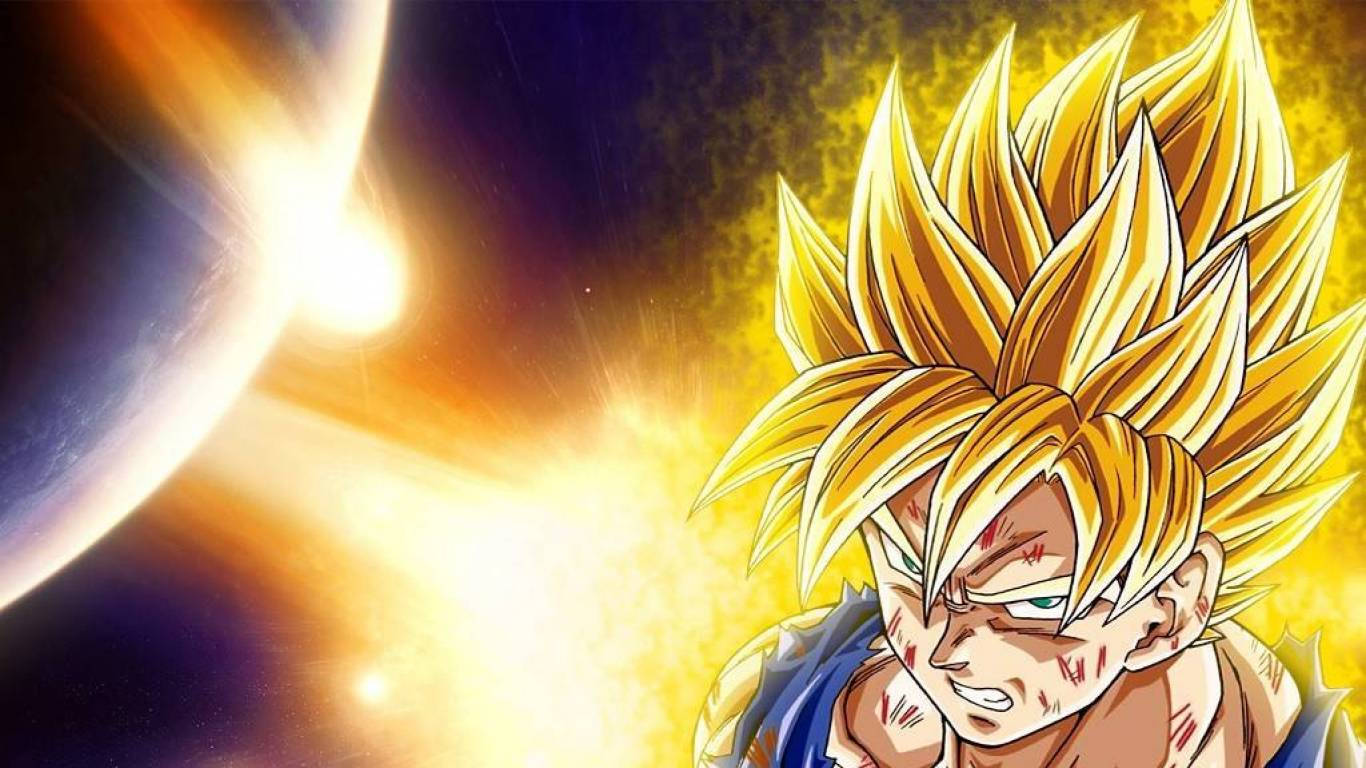 Raging Super Saiyan Goku Dbz Background
