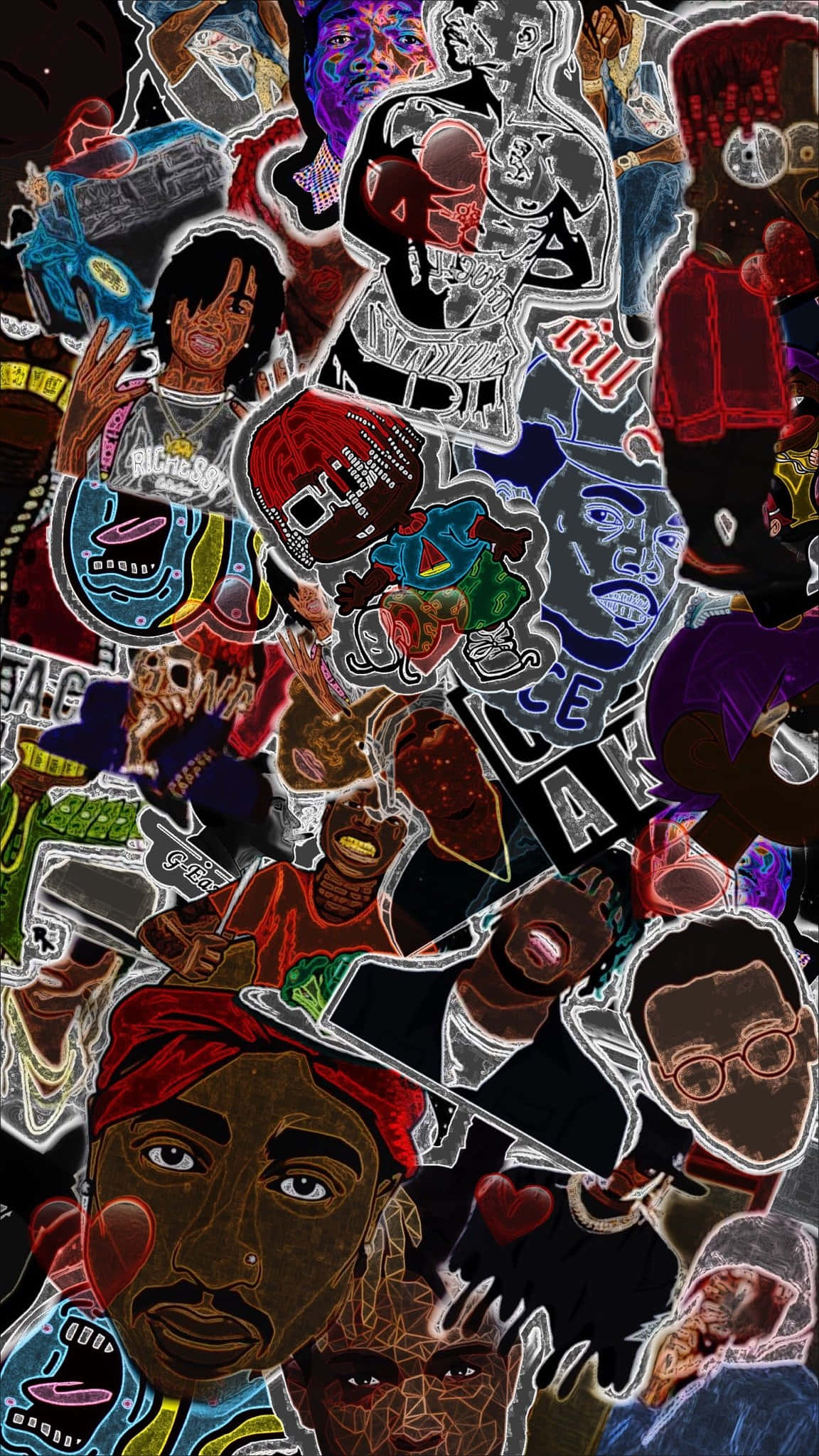 Download Rap Collage Wallpaper Wallpapers Com