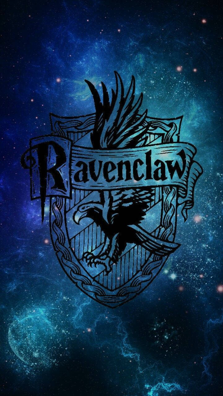 Ravenclaw Badge Against Galaxy Background Background