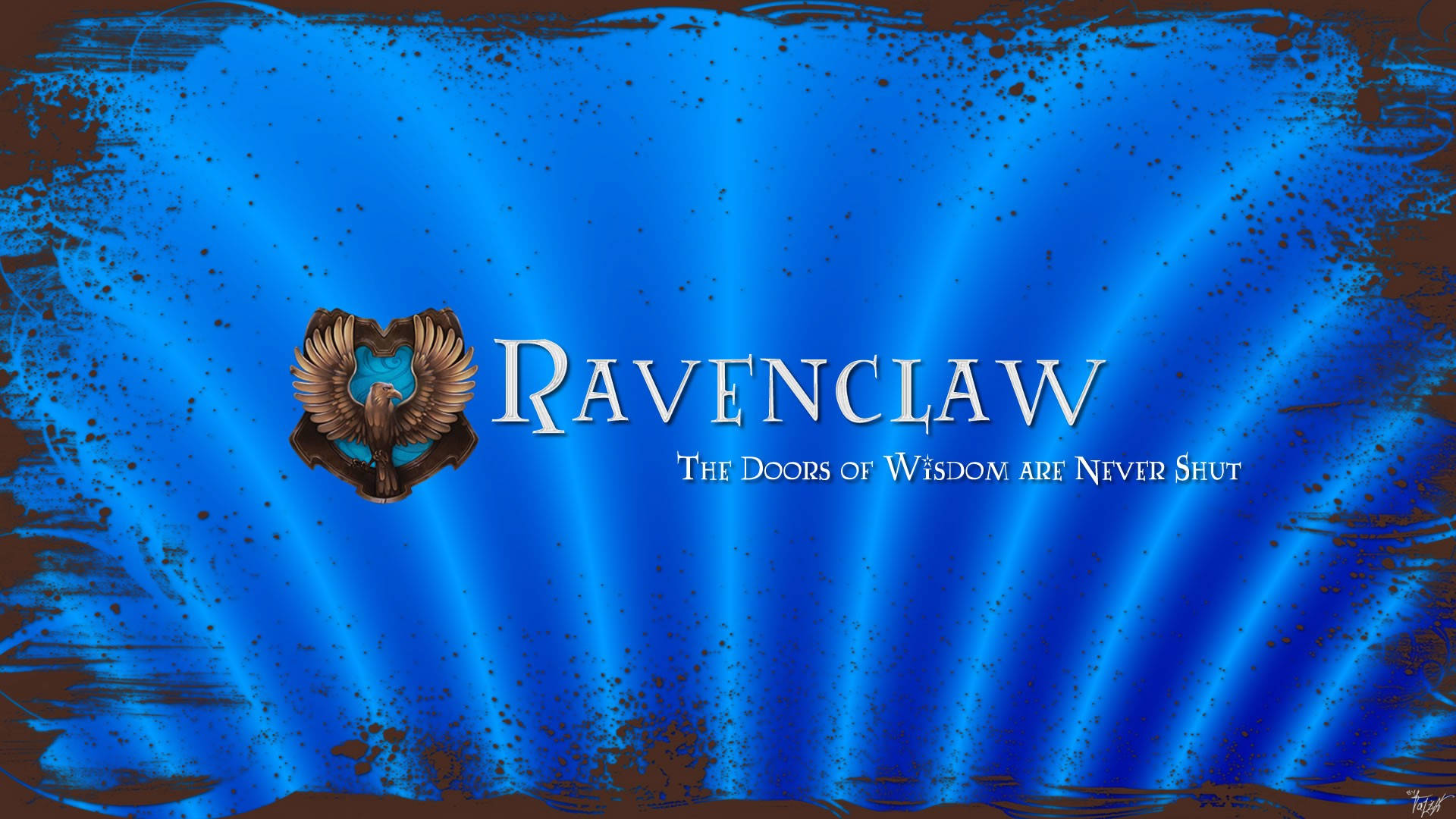 Ravenclaw Blue House Crest Background