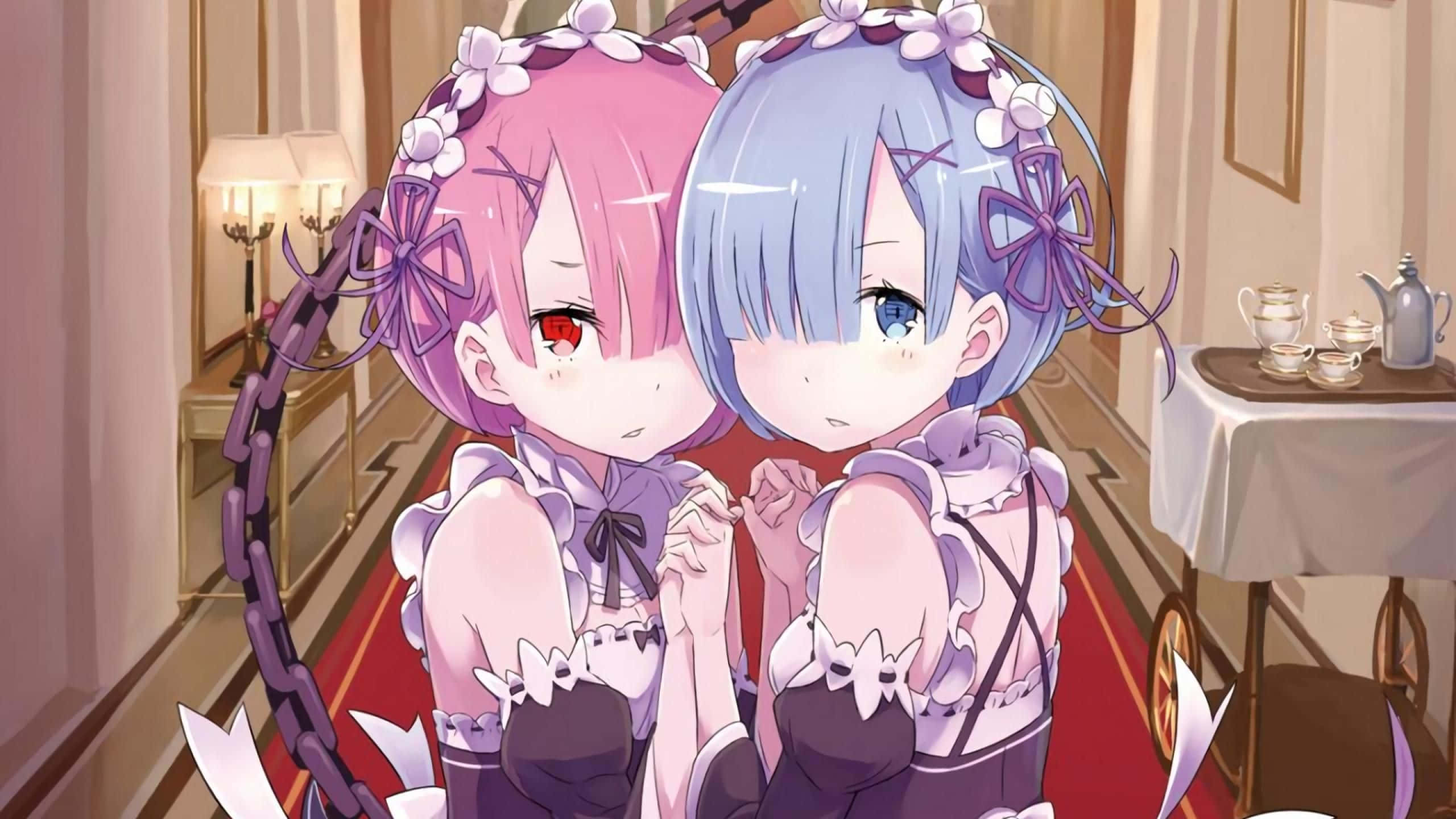 Download Re Zero Ram 2560 X 1440 Wallpaper Wallpaper | Wallpapers.com