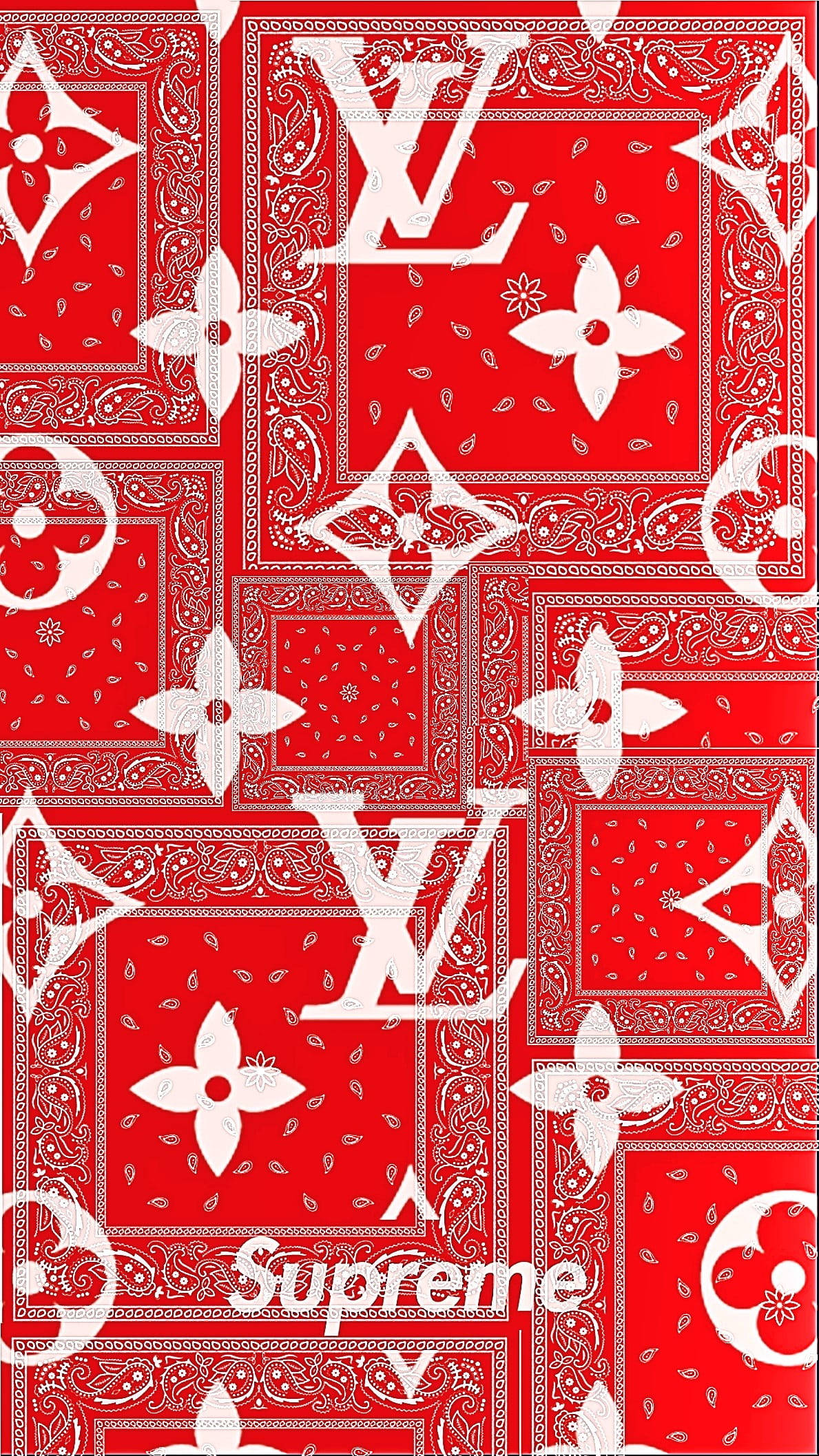 Download Red Bandana Louis Vuitton