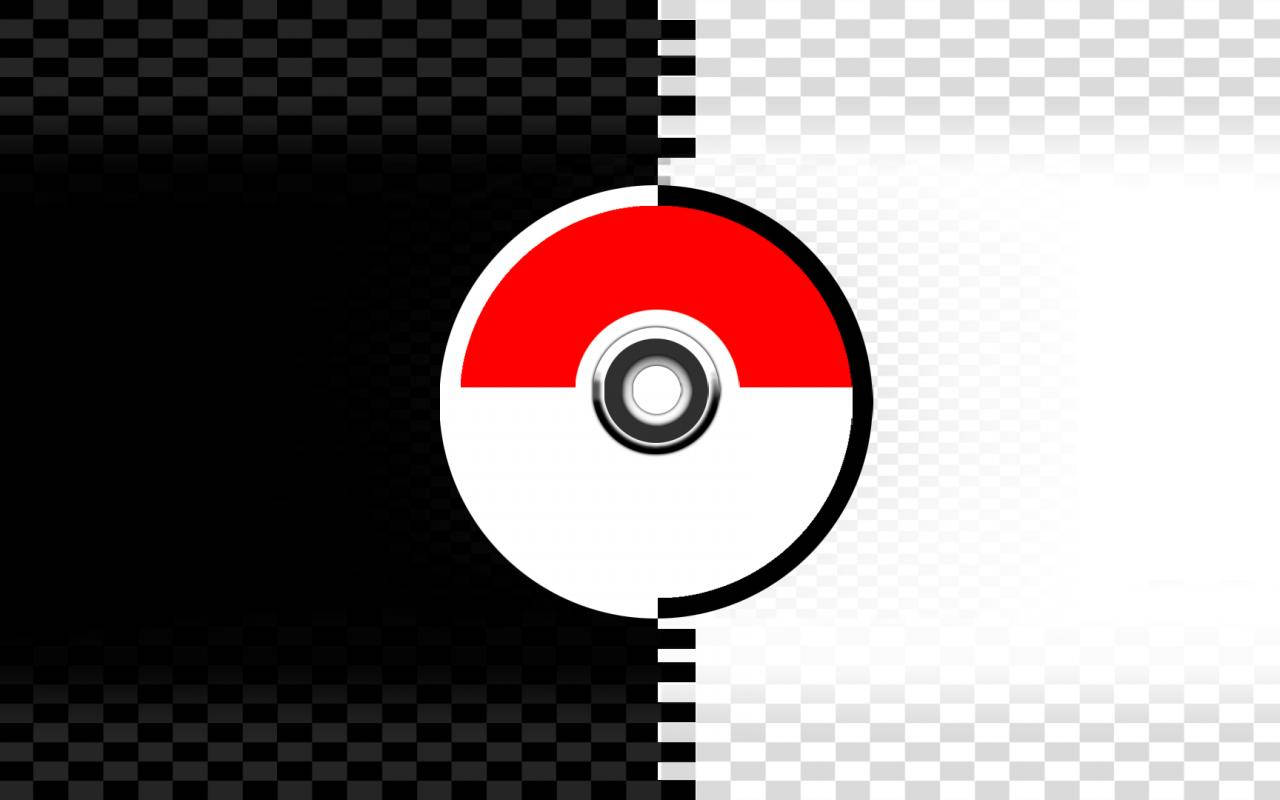 Red Black White Pokemon Background