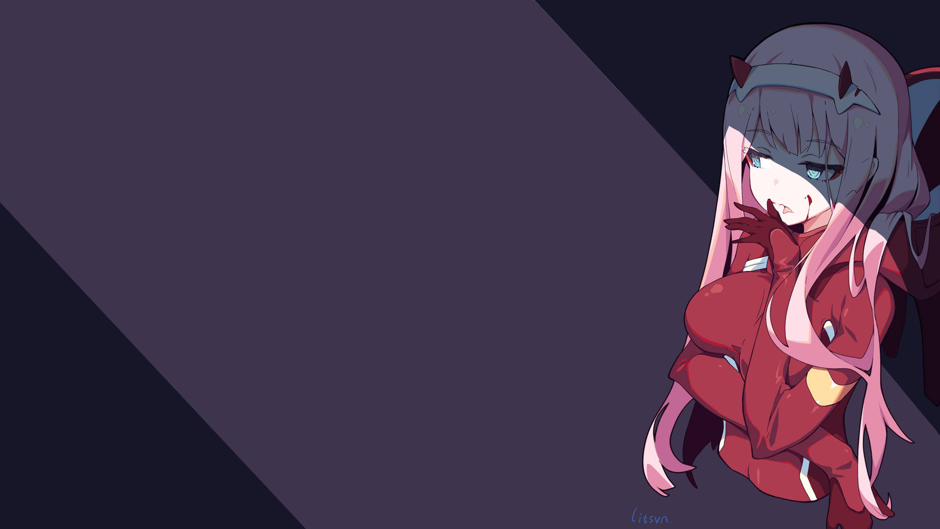 Red Darling In The Franxx Background