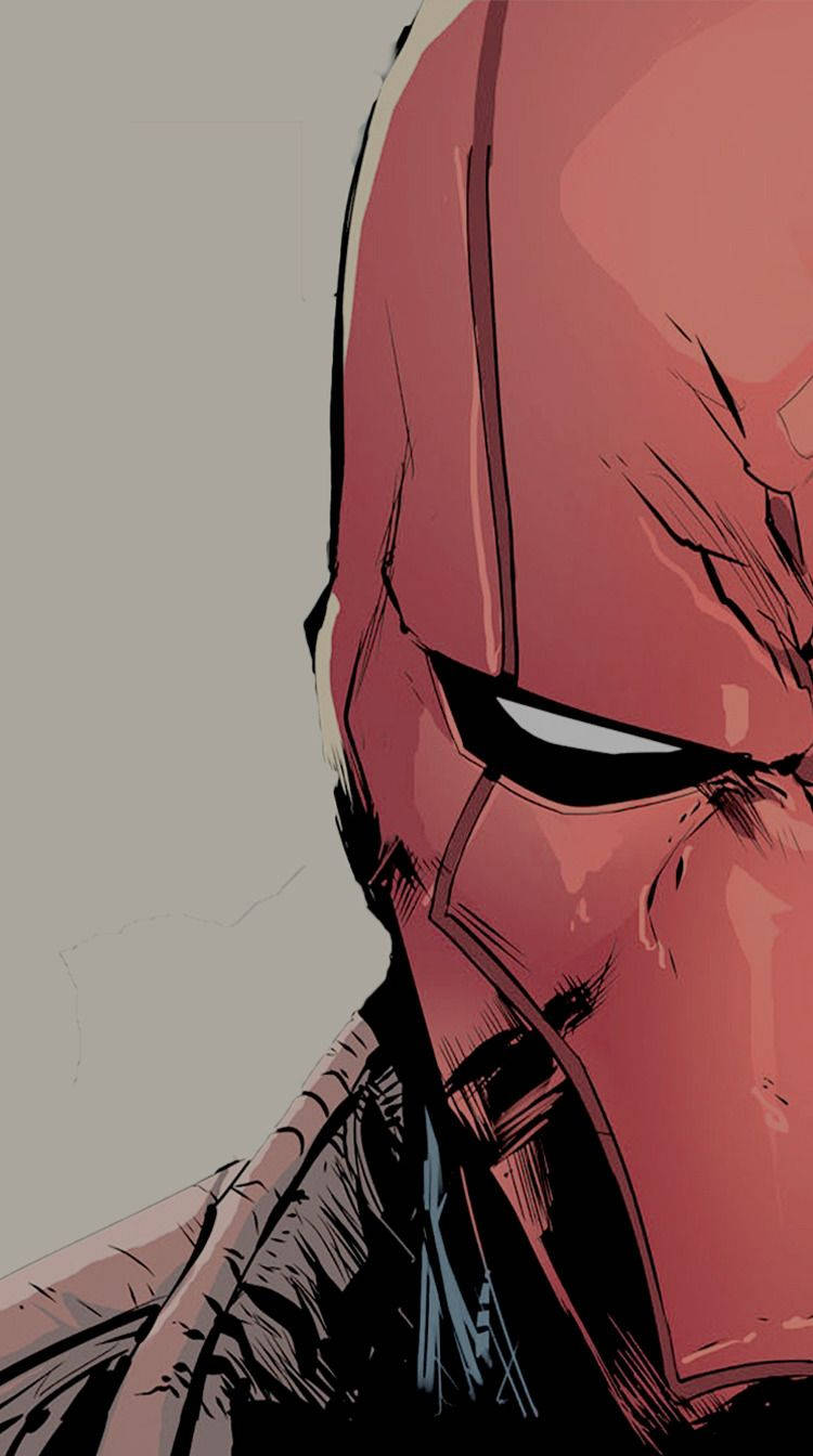 Red Hood Half Face Background