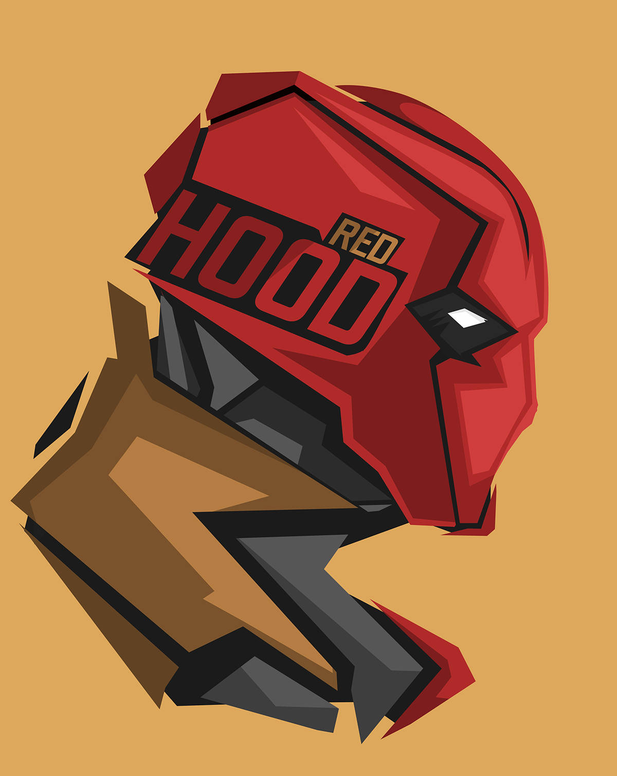 Red Hood Pop Head Background