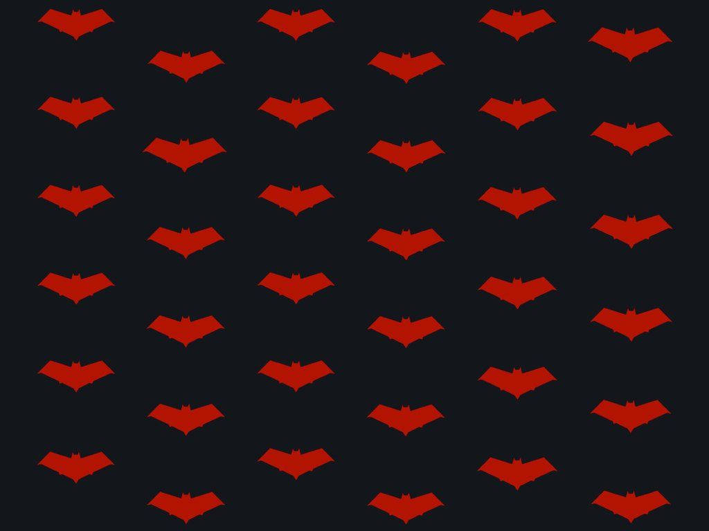 Red Hood Red Batman Logo Background