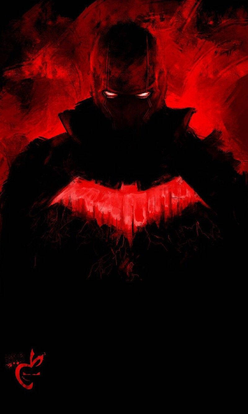 Red Hood Vigilante Hero Background