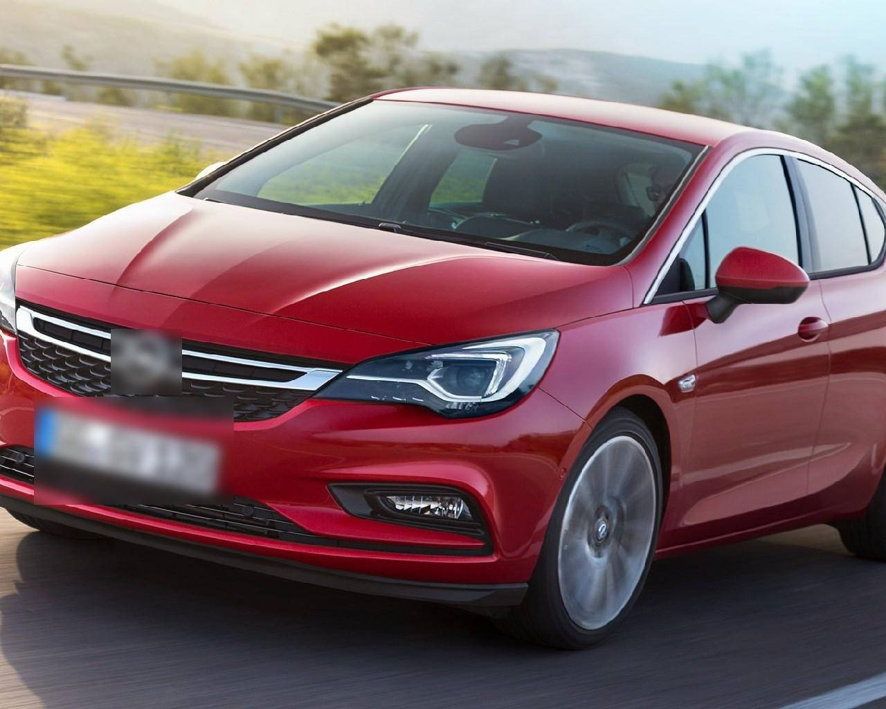 Red Opel Astra 2018 Background
