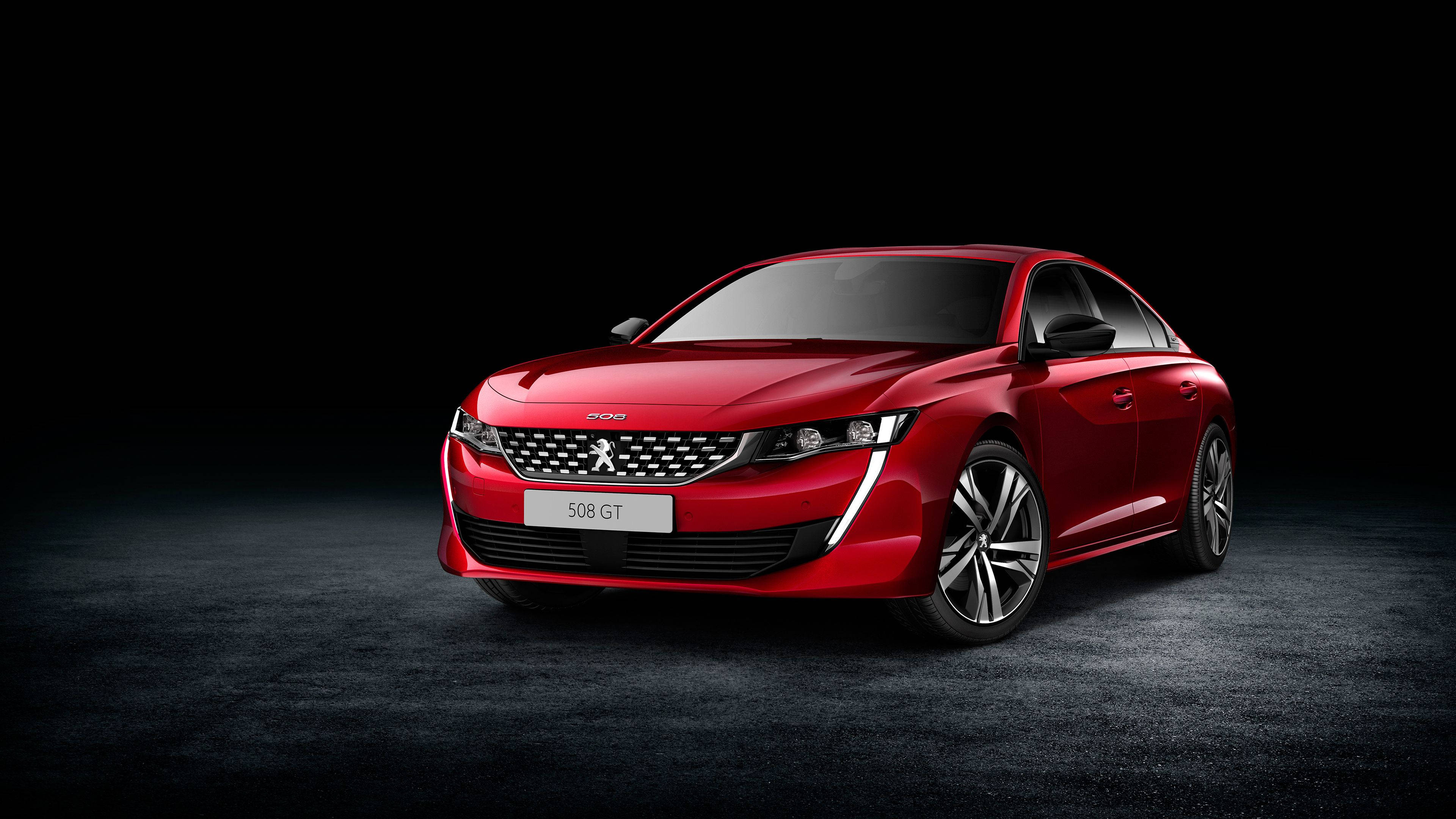 Red Peugeot 508 Gt Background