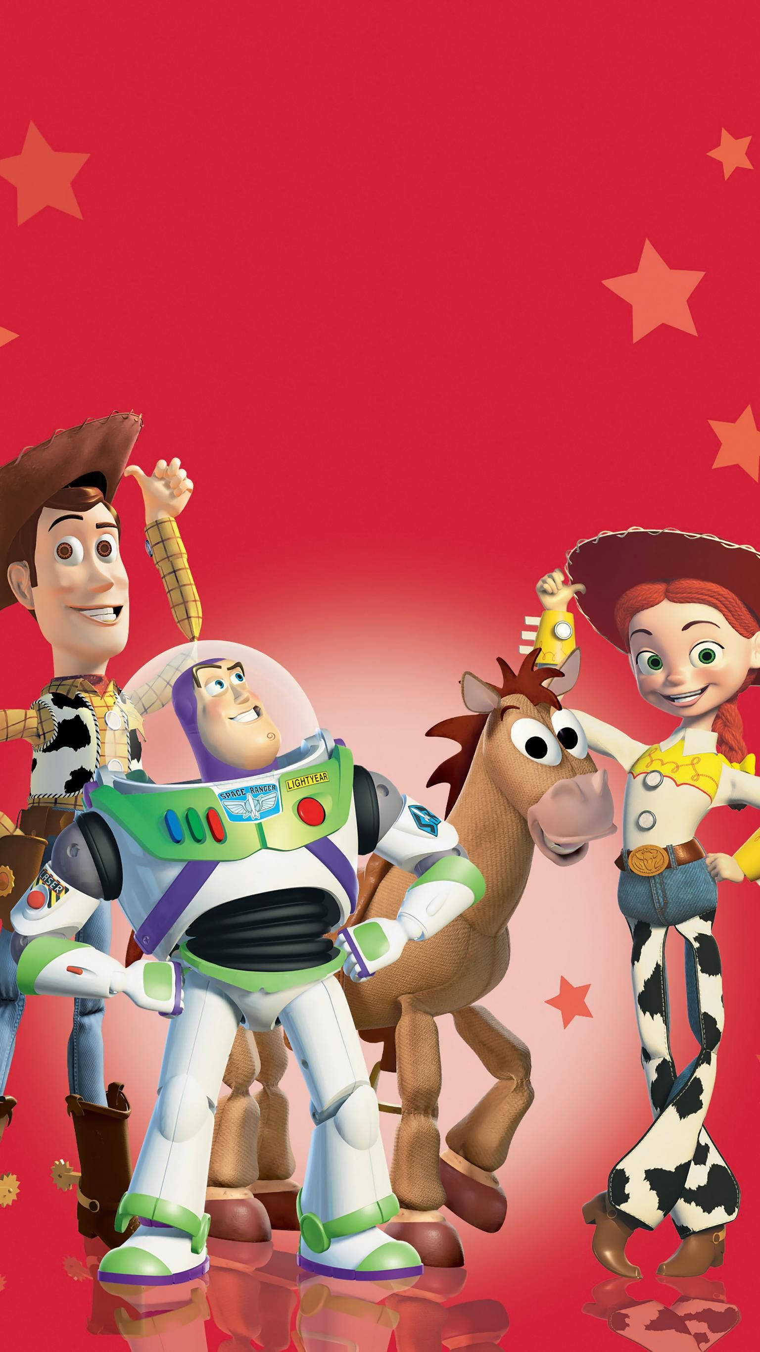 Download Red Poster Toy Story 2 Wallpaper 