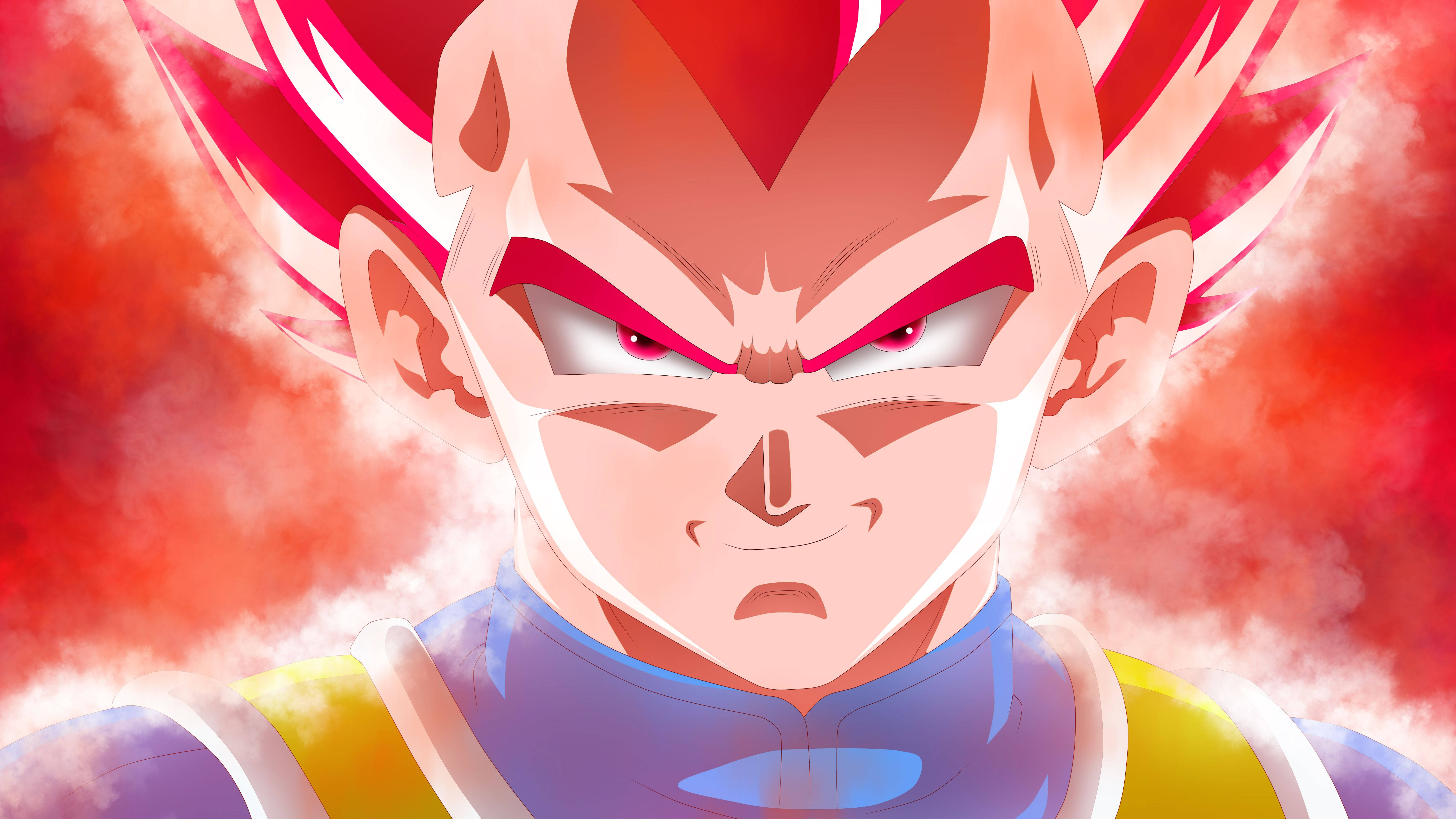 Red Vegeta Background Cover Background