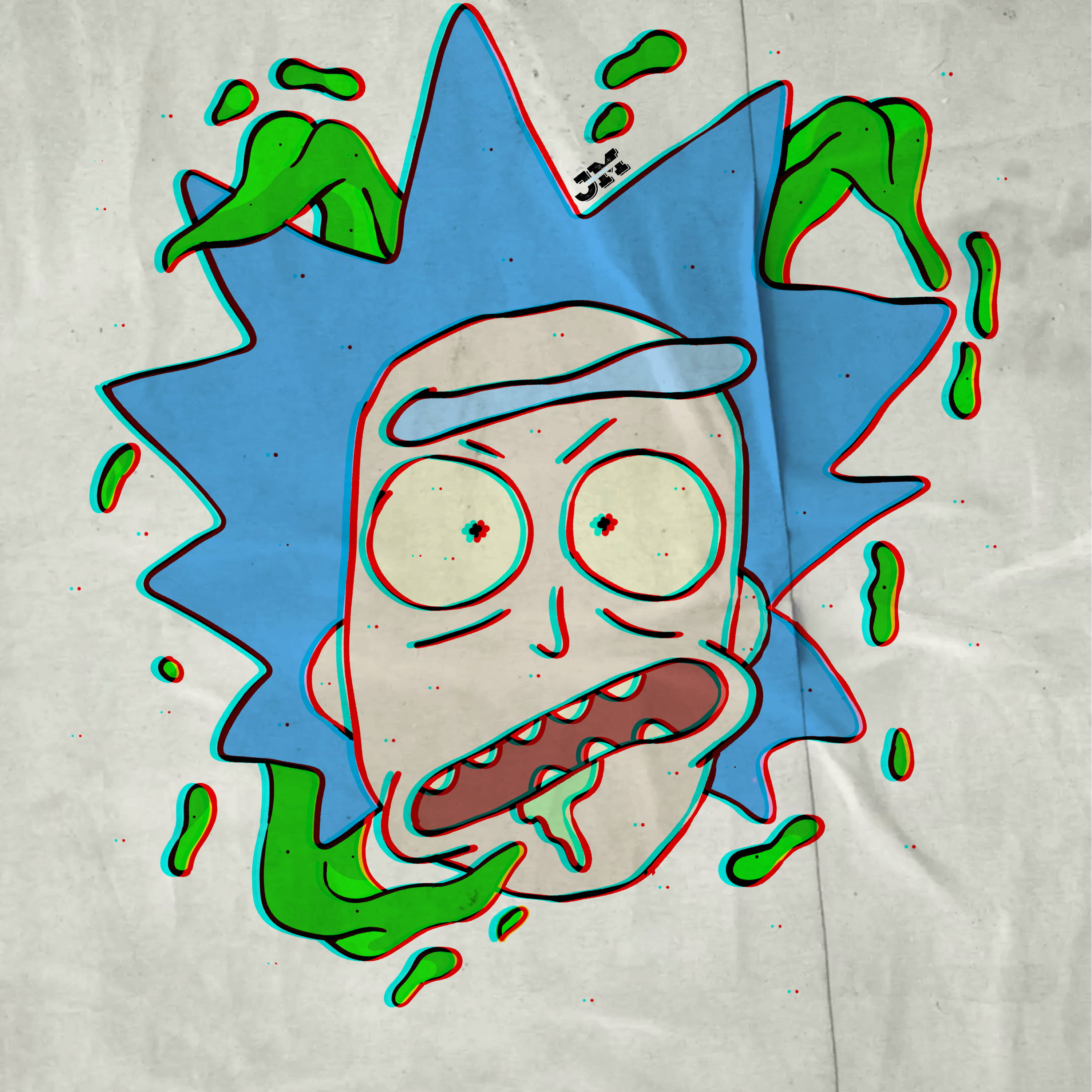 Download Rick From The Duo Rick And Morty Stoner Wallpaper 