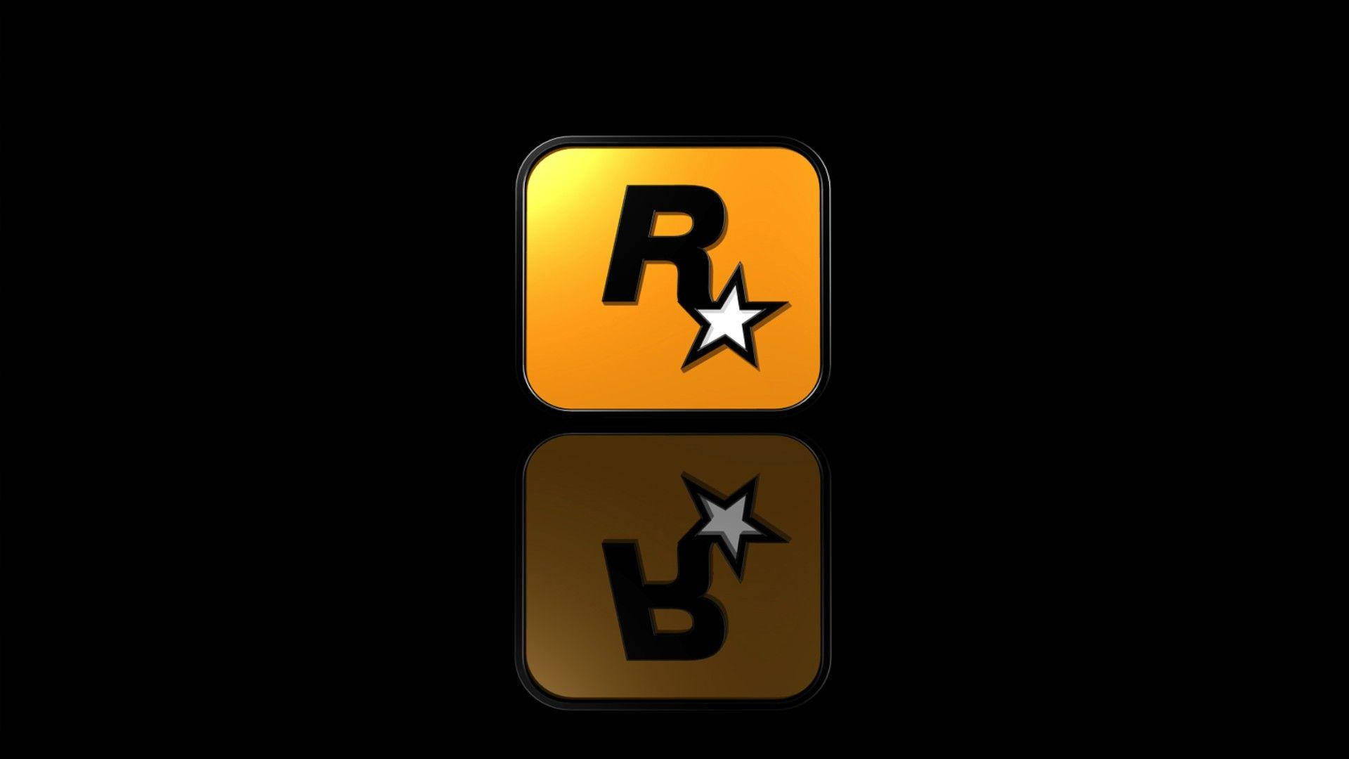 Downloaden Rockstar Gamer Logo Wallpaper | Wallpapers.com