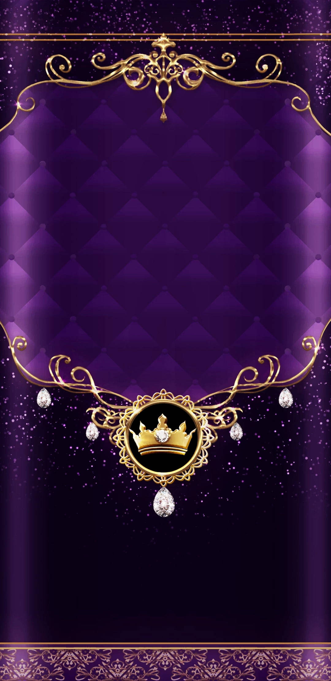 Download Royal Purple Queen Girly Wallpaper 