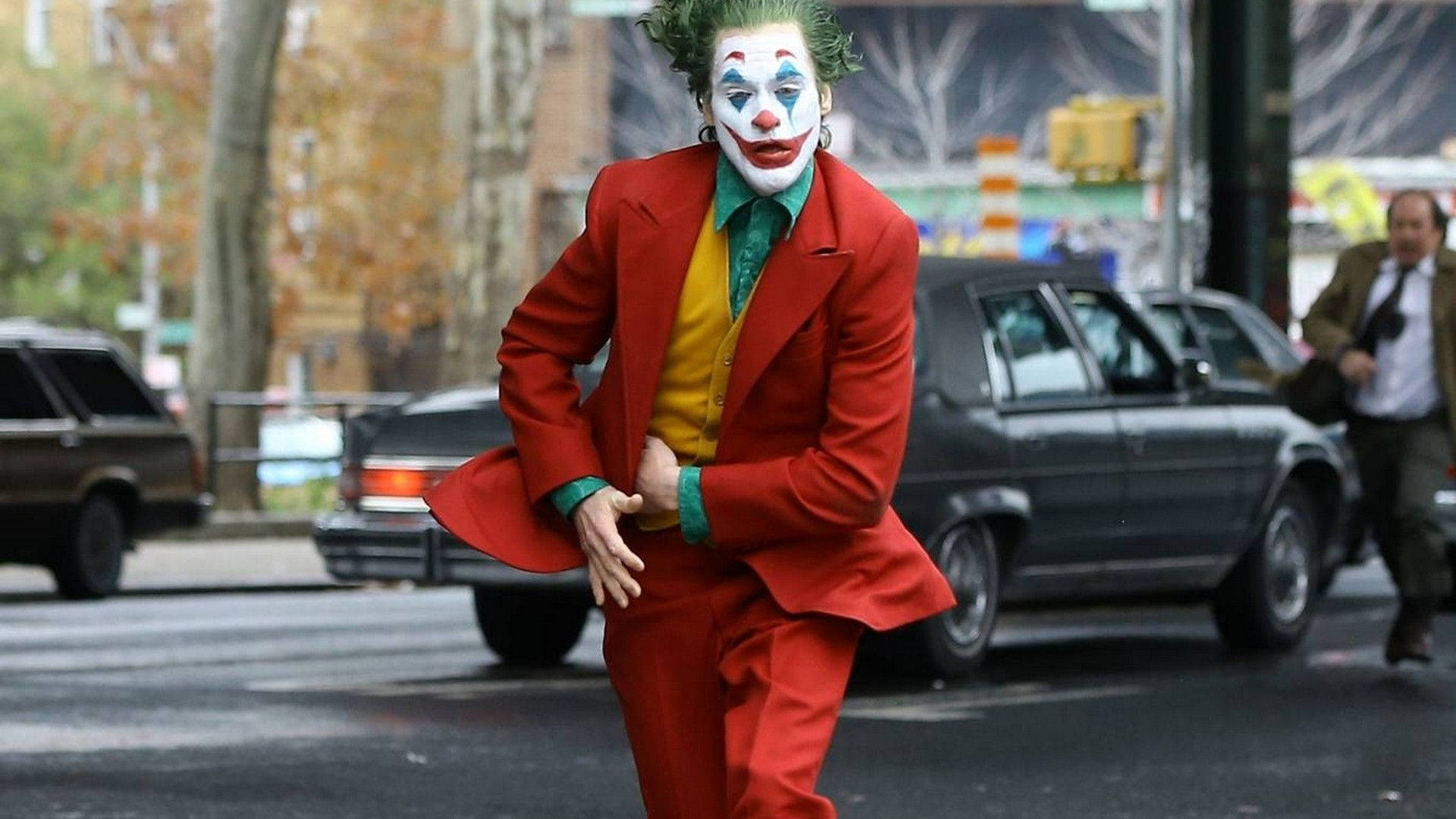 Running Clown Joker 2019 Background