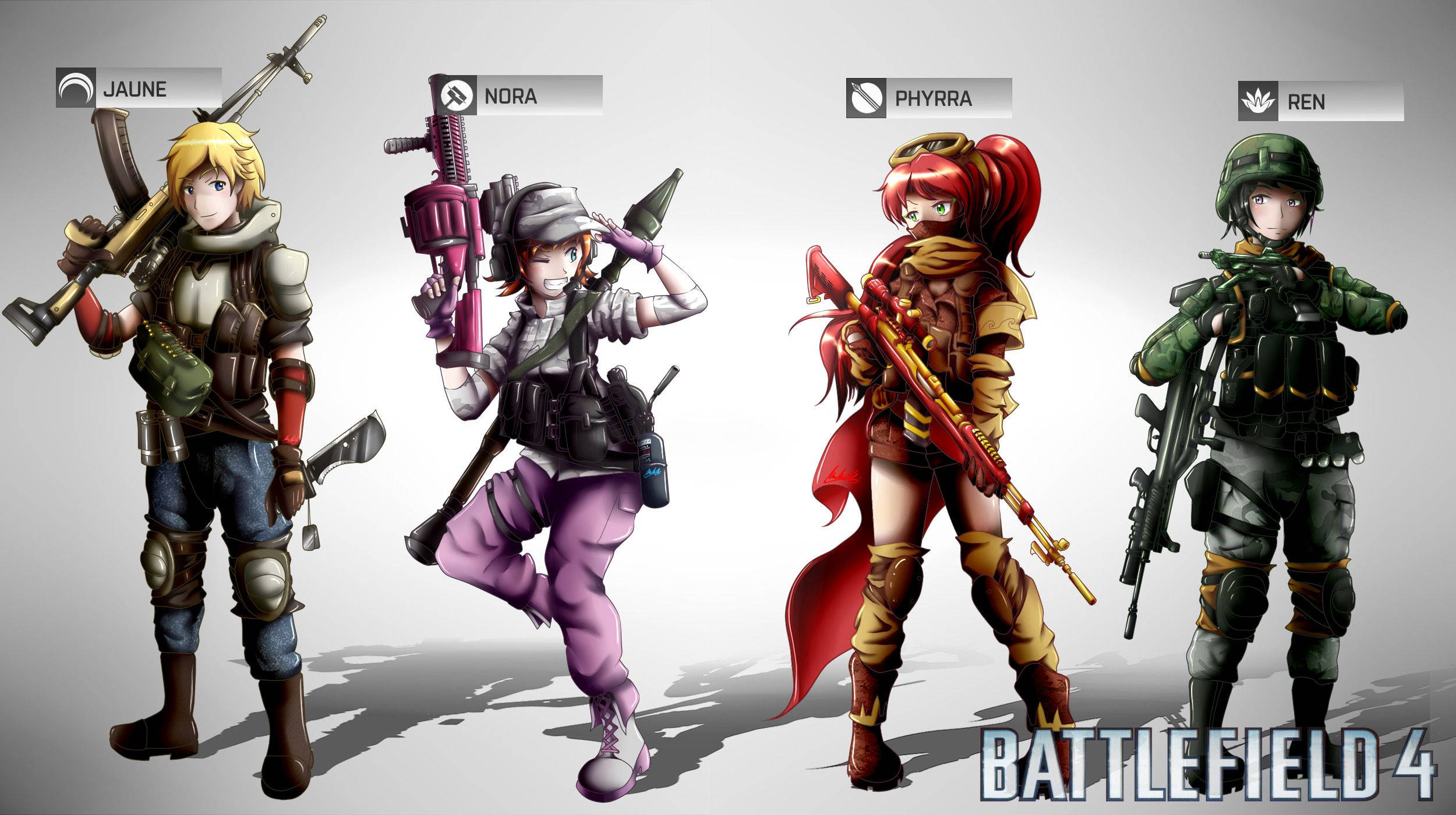 Rwby Battlefield Crossover Team Jnpr Background
