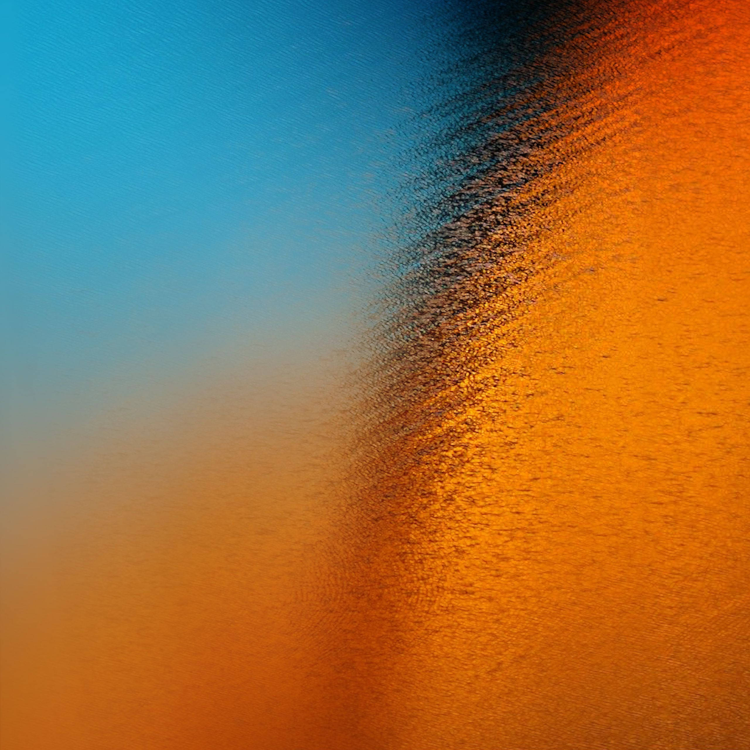 S10 Blue Orange Blur Cover Background