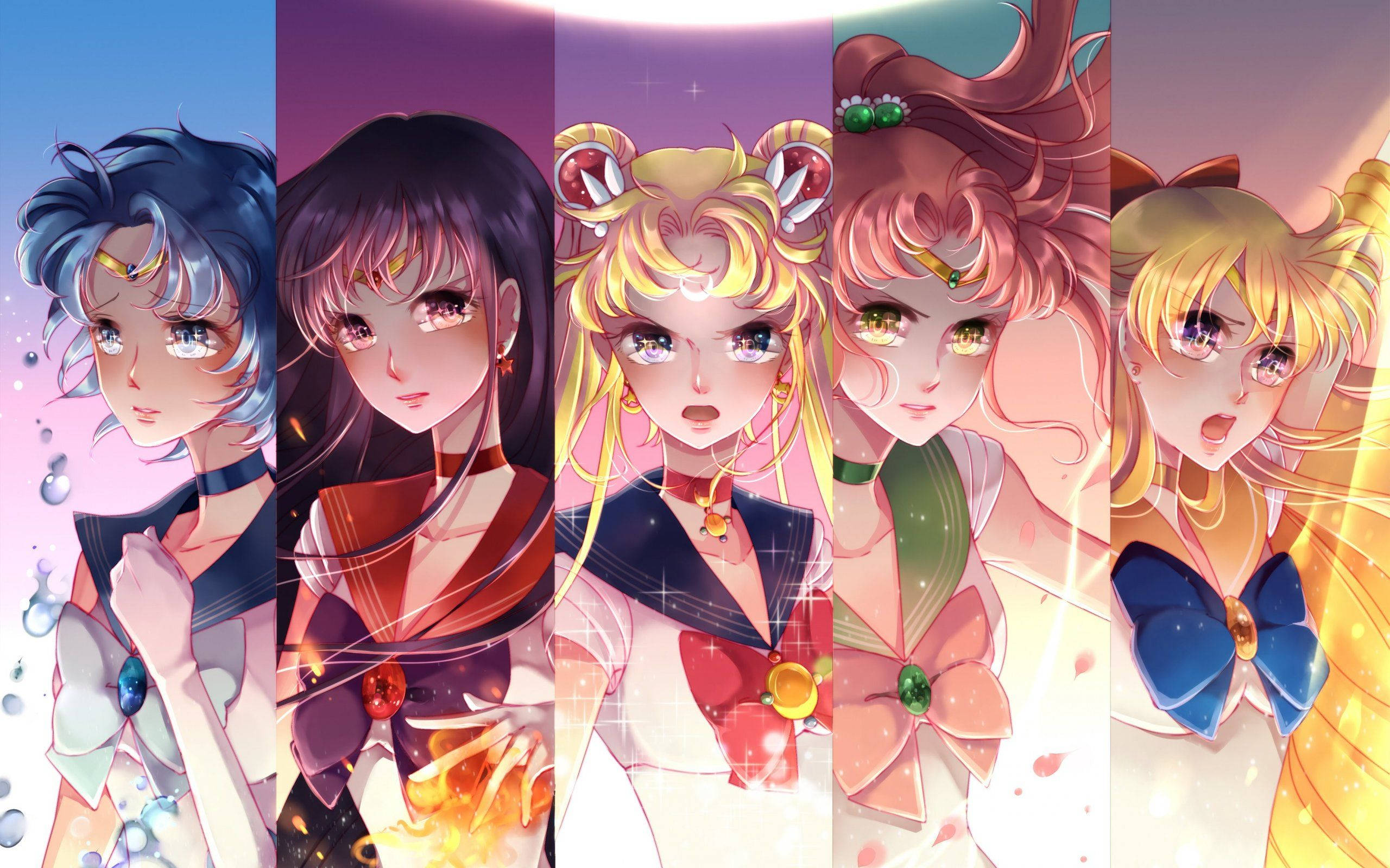 Sailor Moon Collage Background