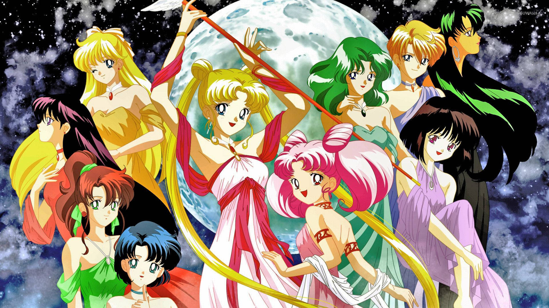 Sailor Moon Heroines Background