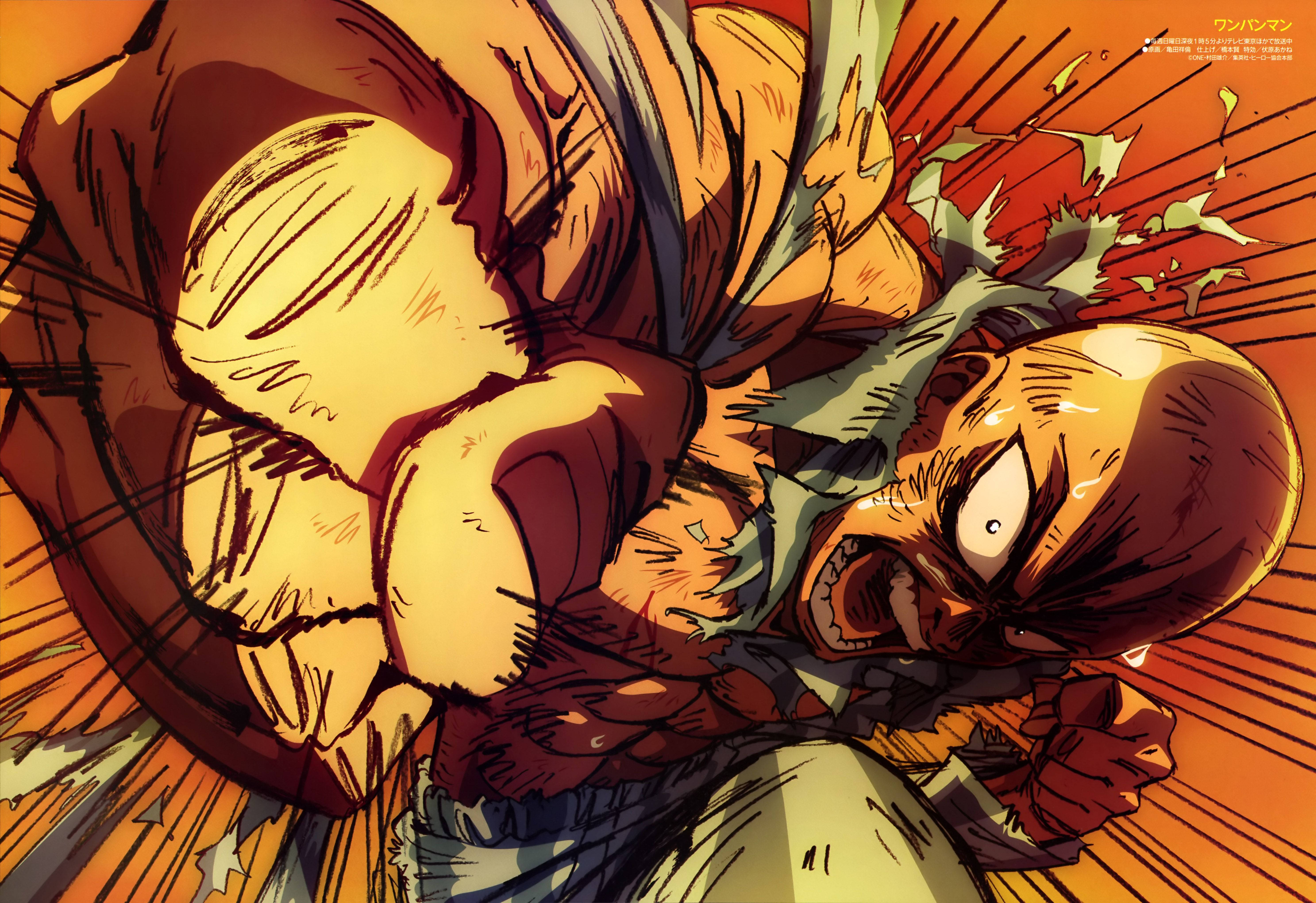 Saitama Angry Punch Background