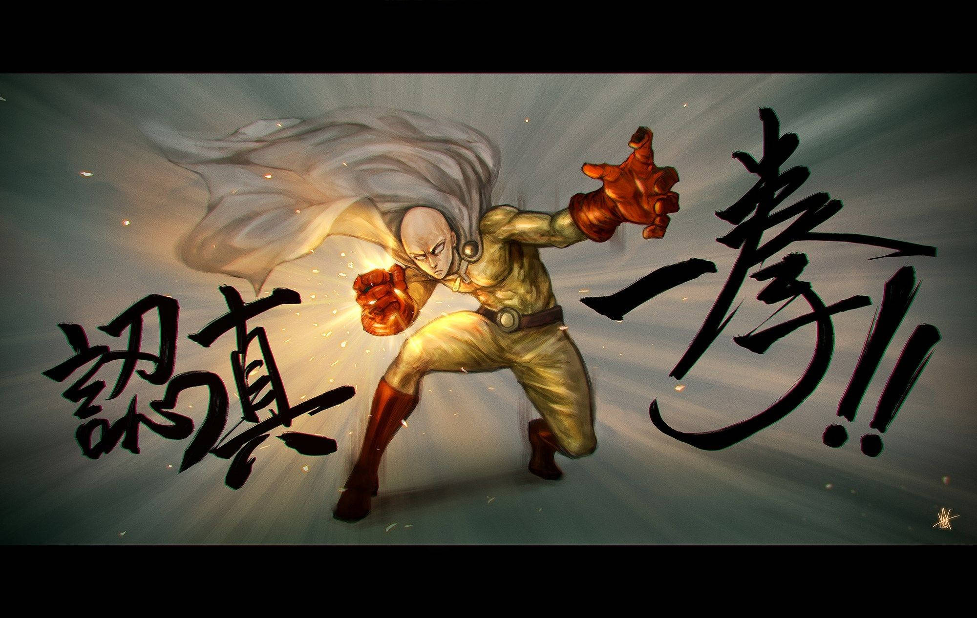 Saitama Power Punch Background