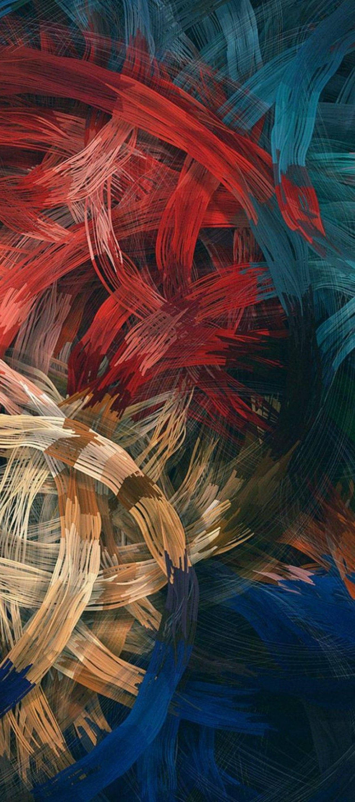 Download Samsung Galaxy J7 Red Blue Brown Abstract Wallpaper | Wallpapers .com