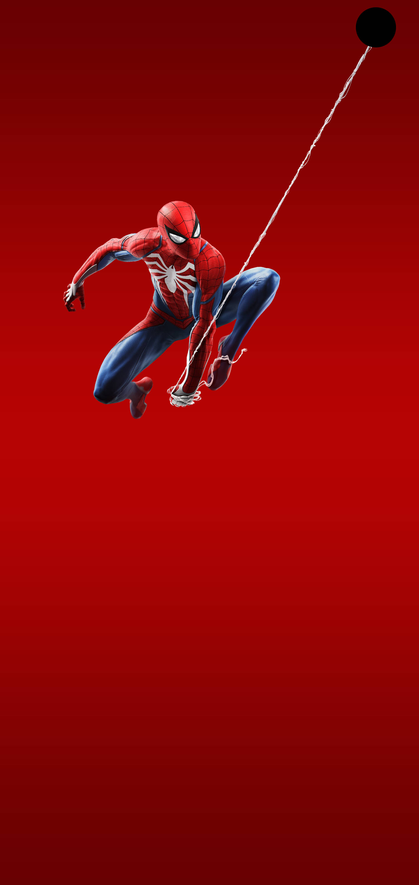 Samsung S10 Red Spiderman Cover Background