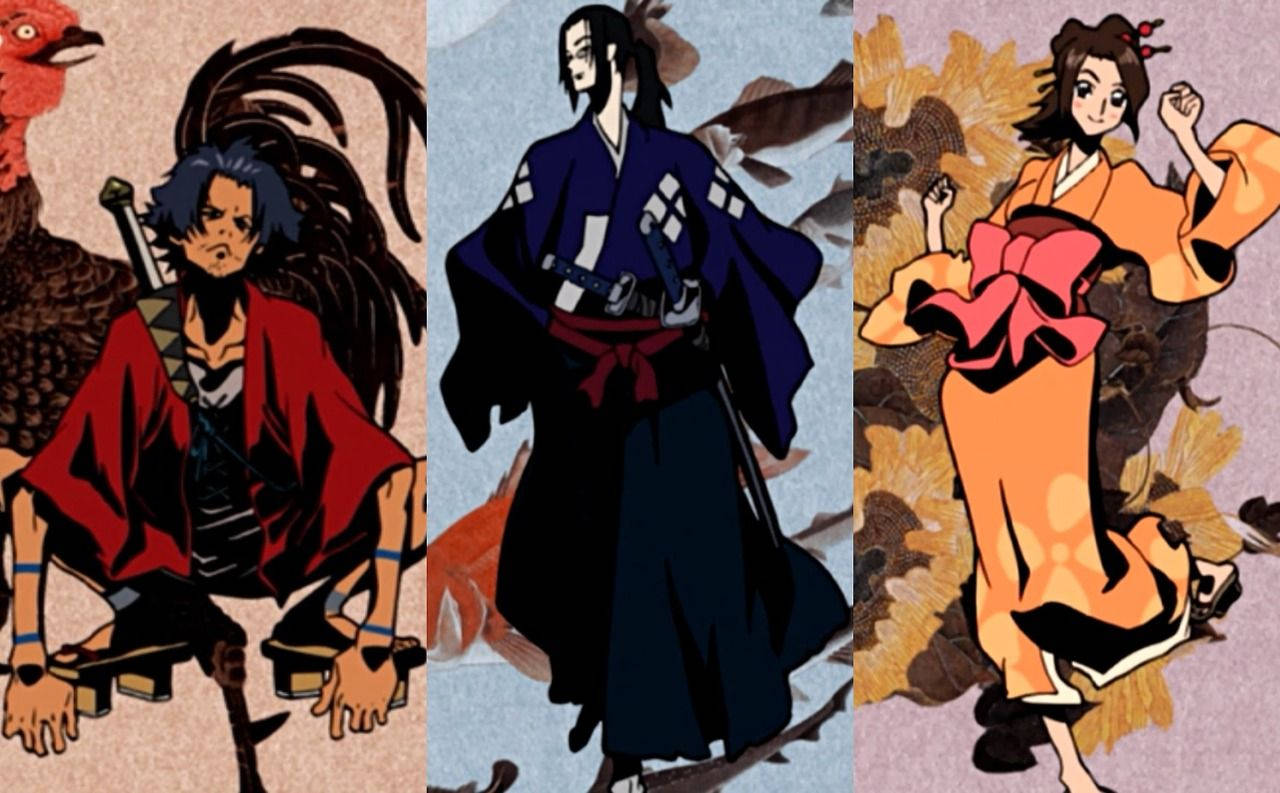 Samurai Champloo Cast Painting Background