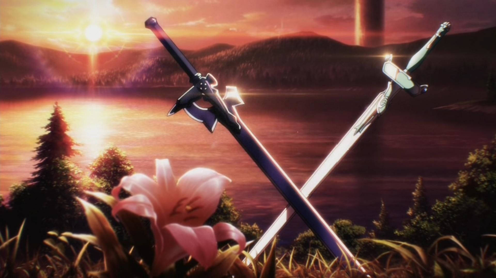 Sao Two Swords By The Lake Background