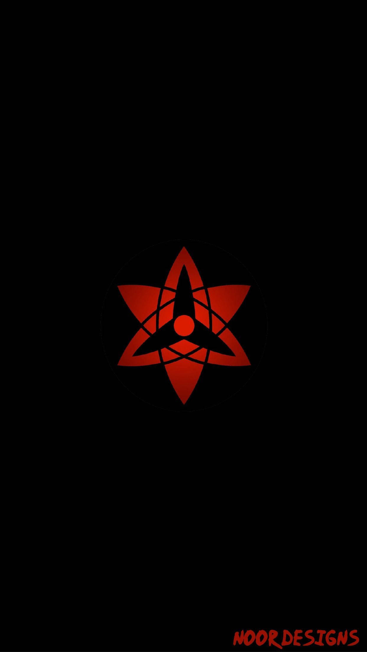 Sasuke's Mangekyou Eternal Sharingan Logo Background