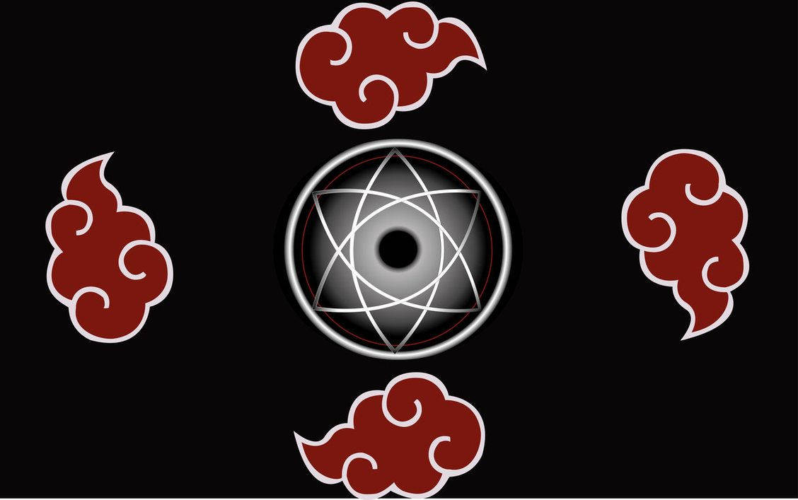 Sasuke's Mangekyou Sharingan Logo Art Background