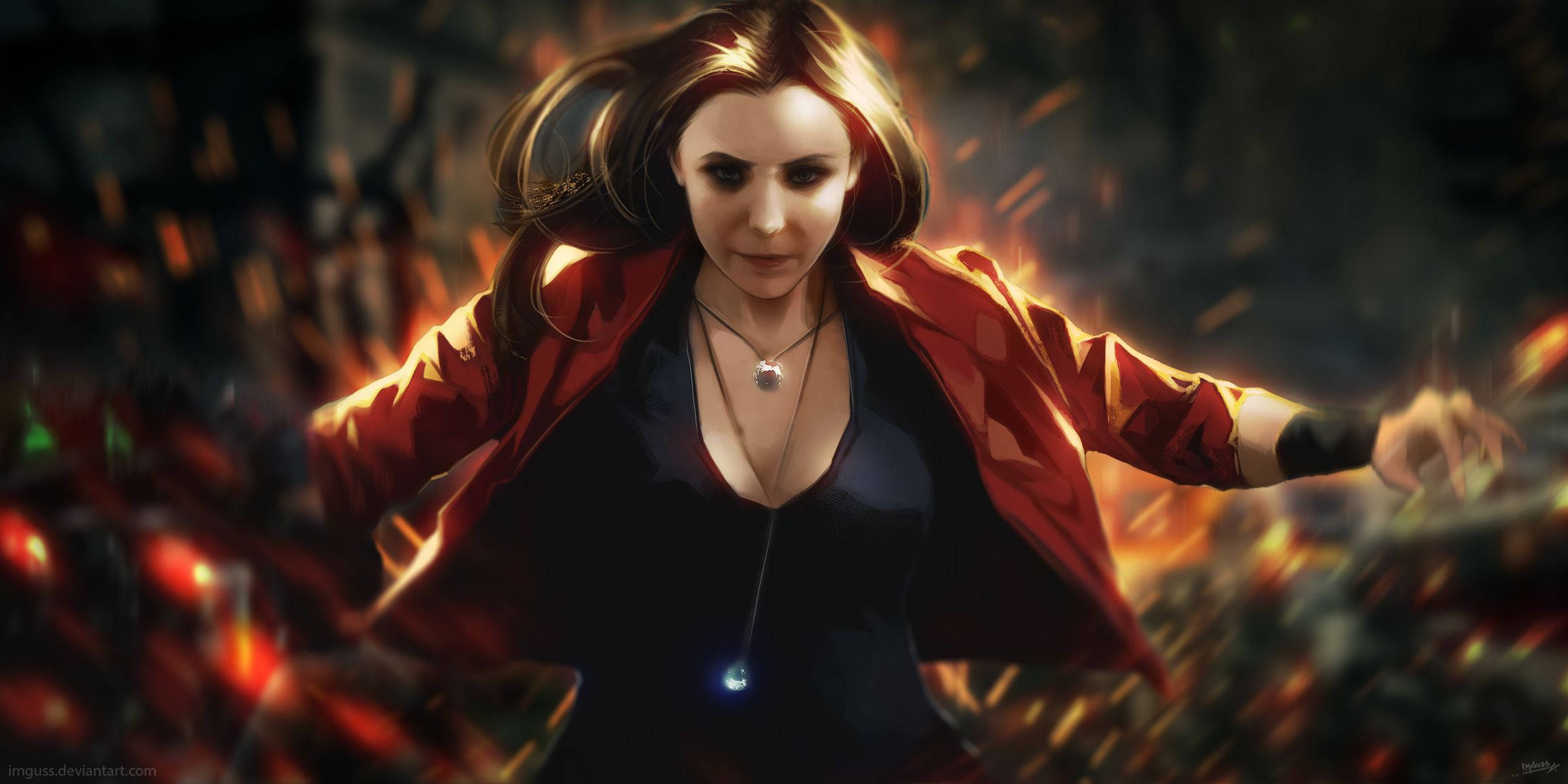 Scarlet Witch Widescreen Background