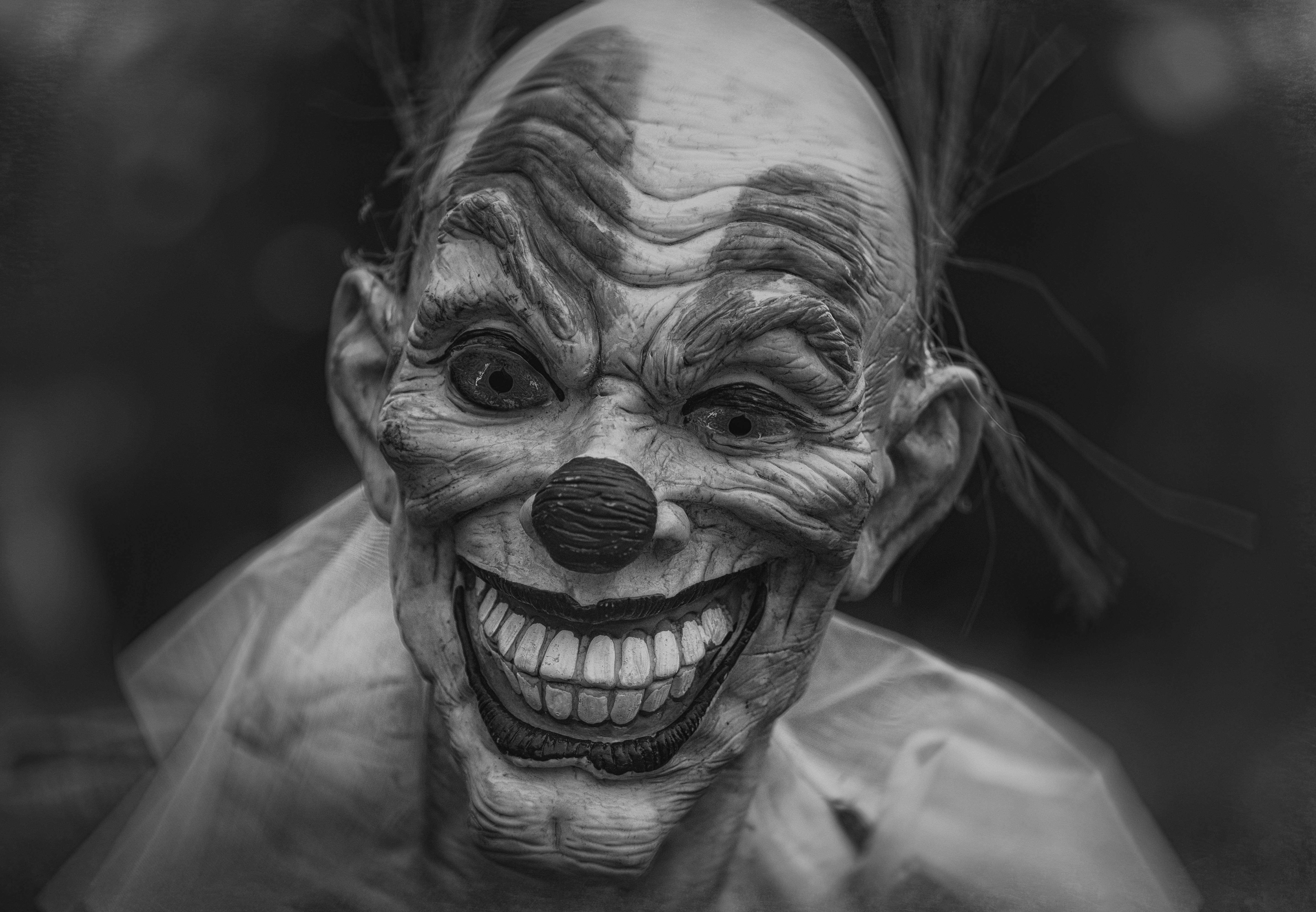 Scary Clown Face Paint Background