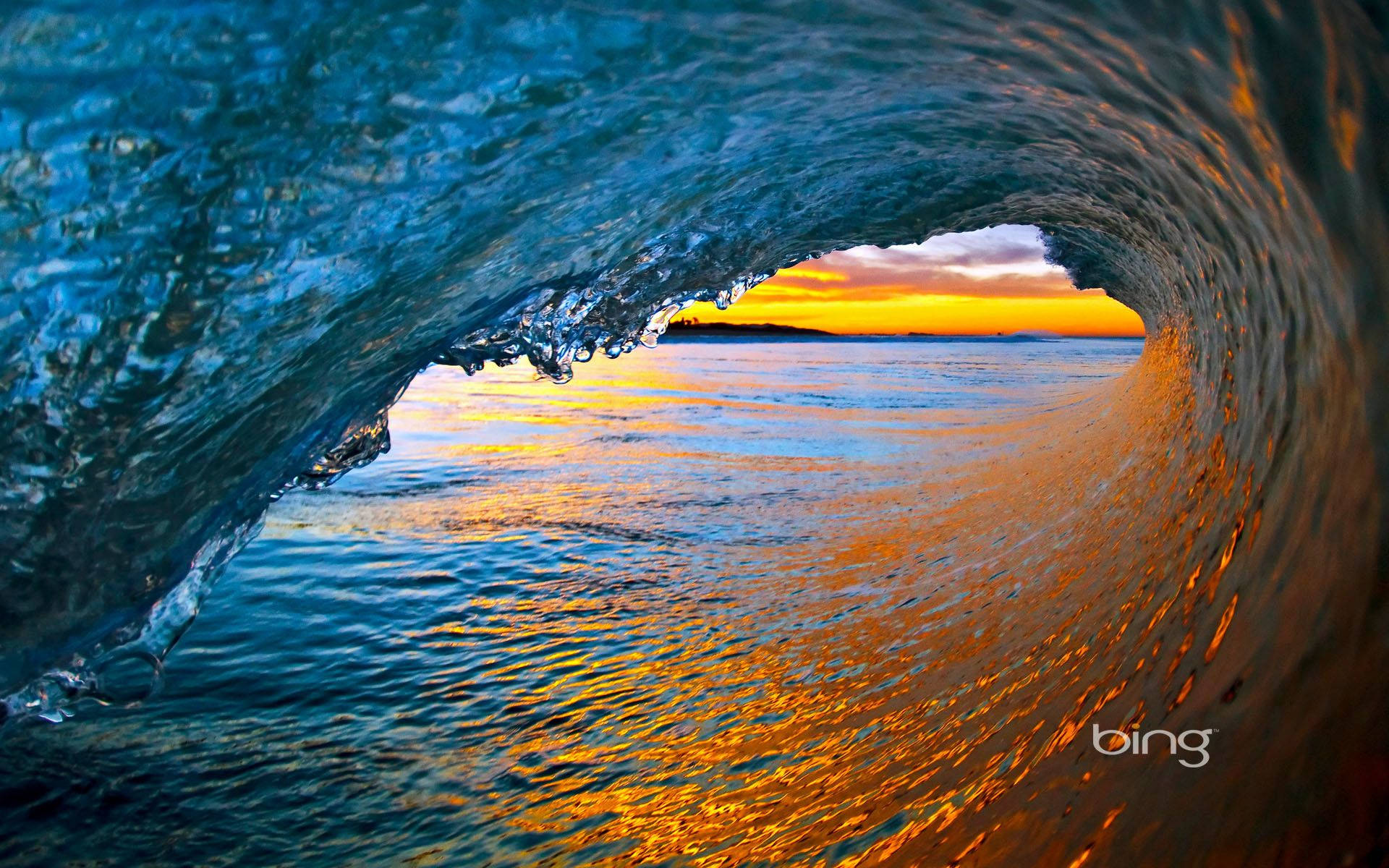 Sea Wave Bing Image Desktop Background