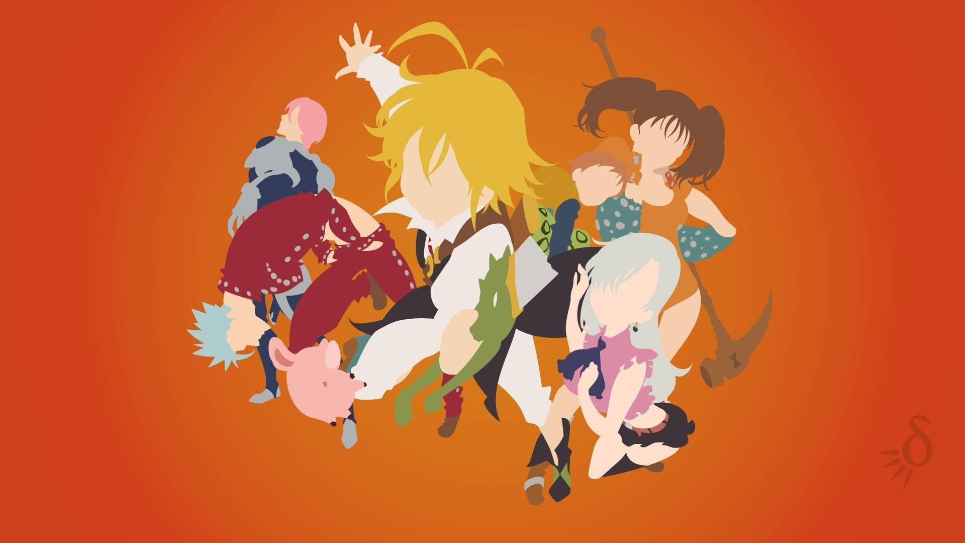 Seven Deadly Sins Amusing Photo Cover Background