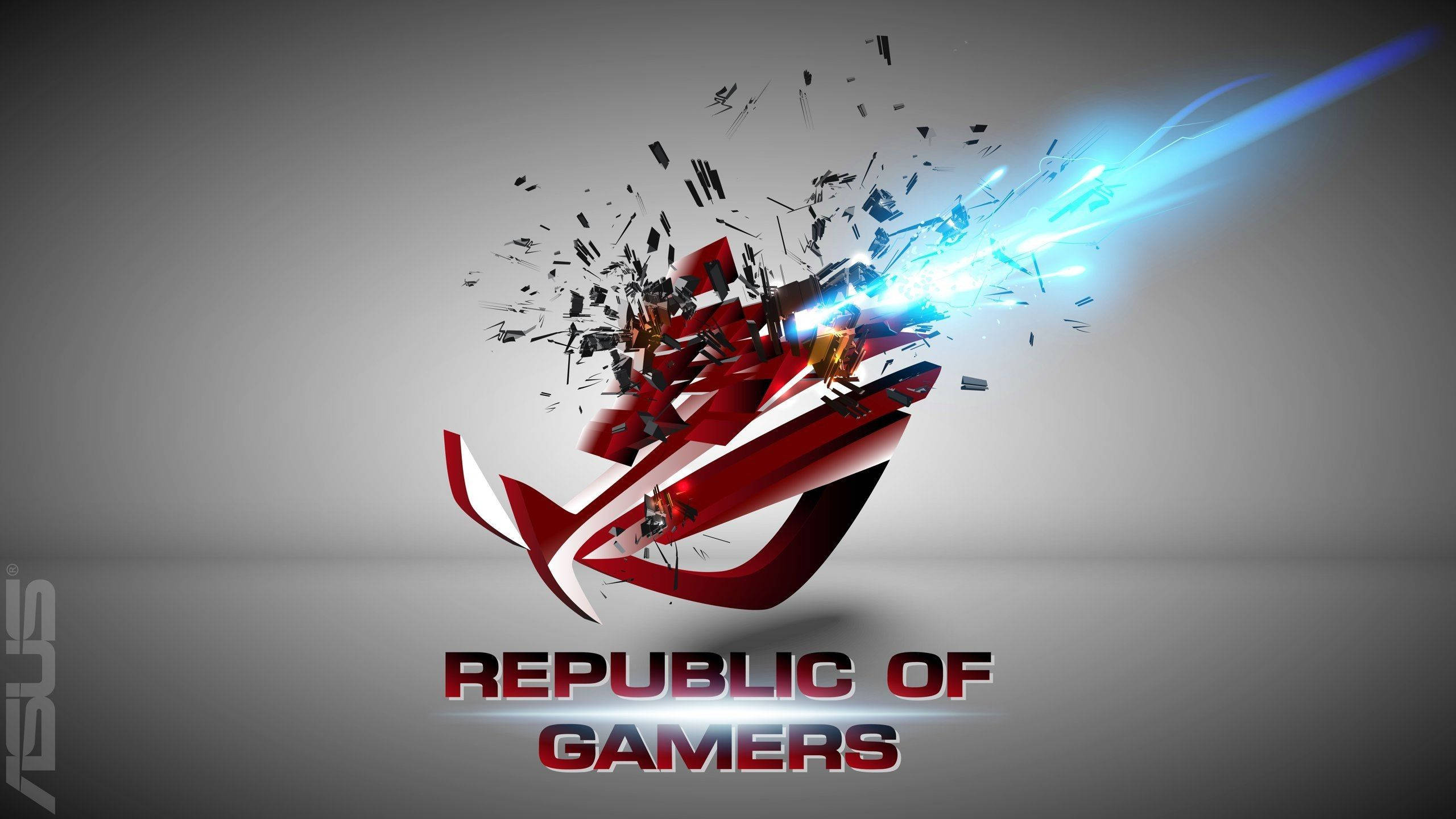 Shattered Rog Logo Background
