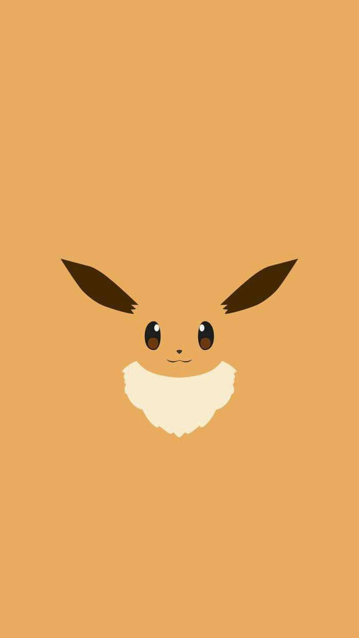 Simple Eevee Caricature Mobile Background