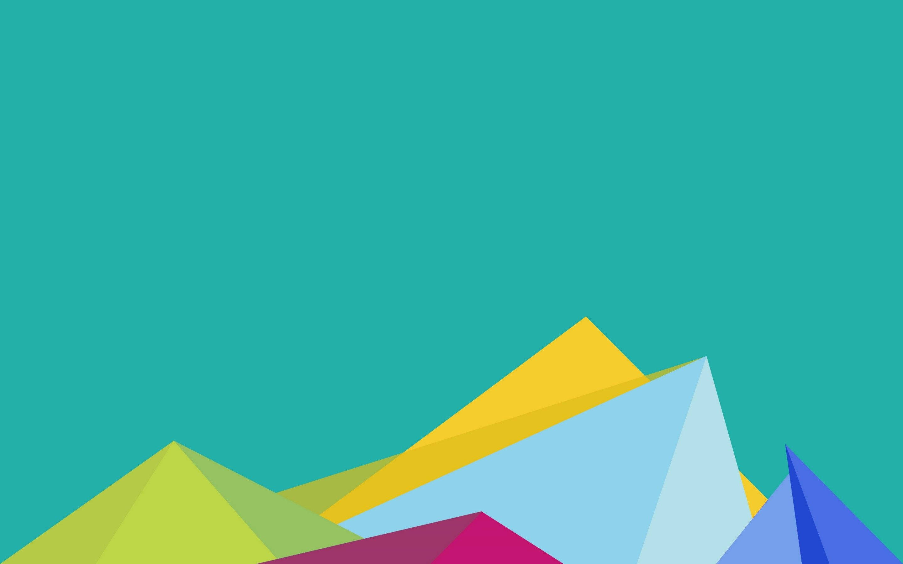 Simple Geometric Mountains Design Background