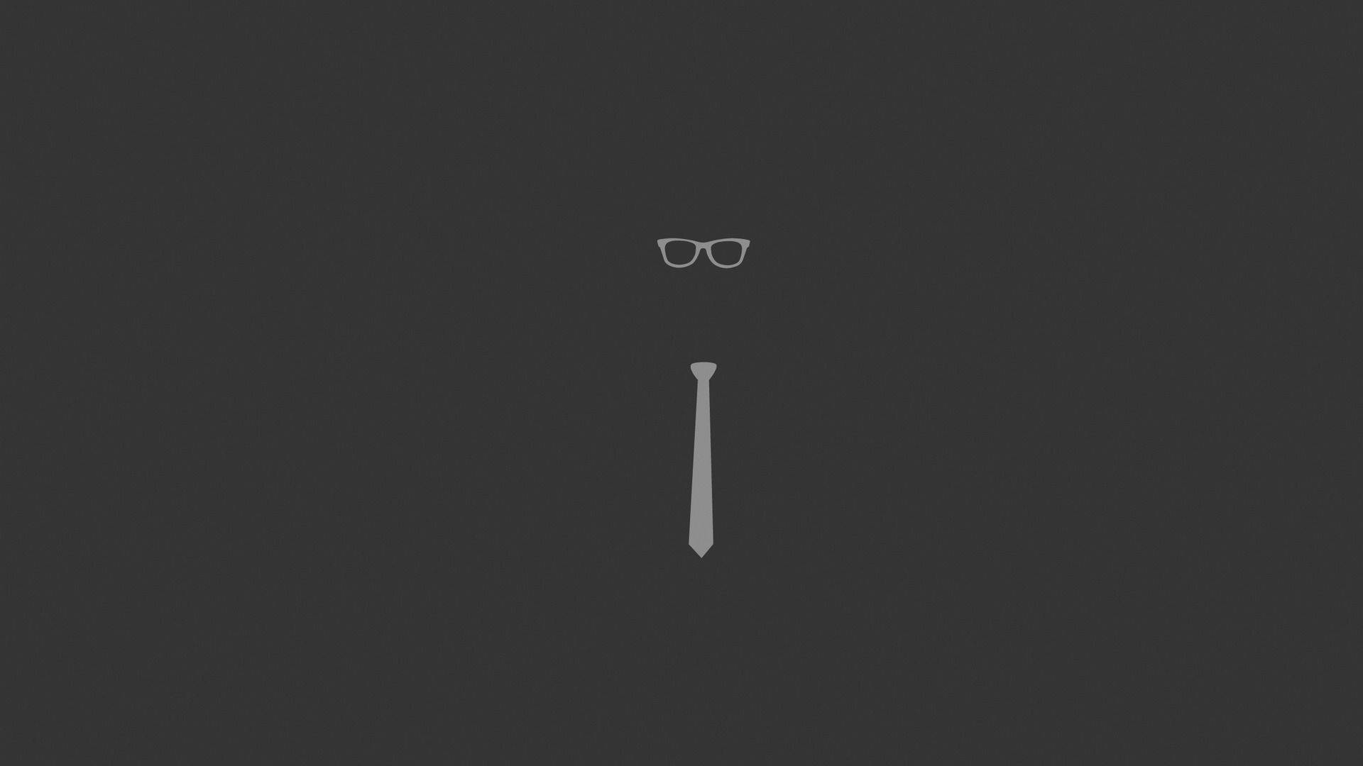 Simple Glasses And Tie Background