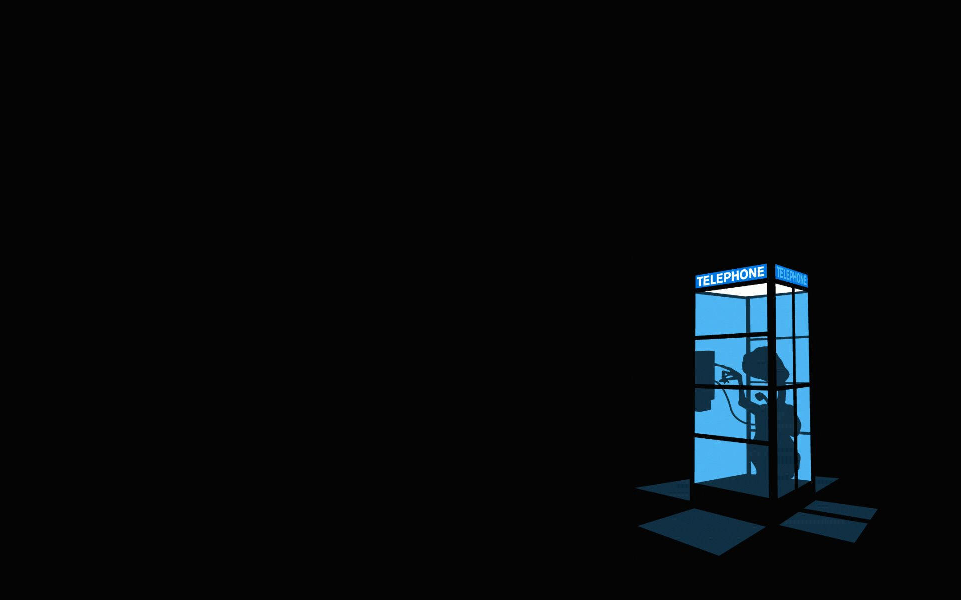Simple Telephone Booth Background