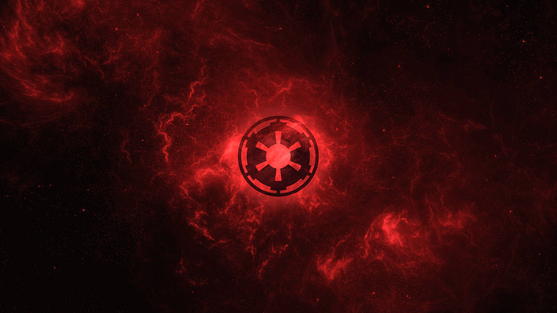 Sith Logo In Red Background
