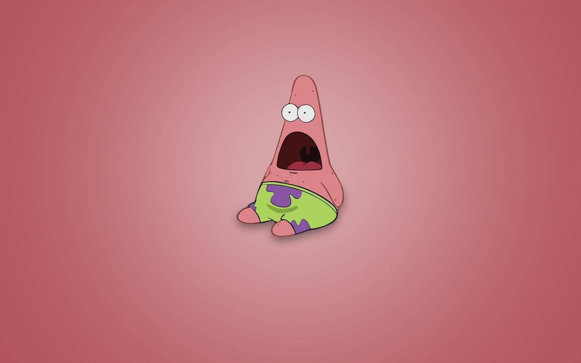 Sitting Patrick Star Annoying Face Background