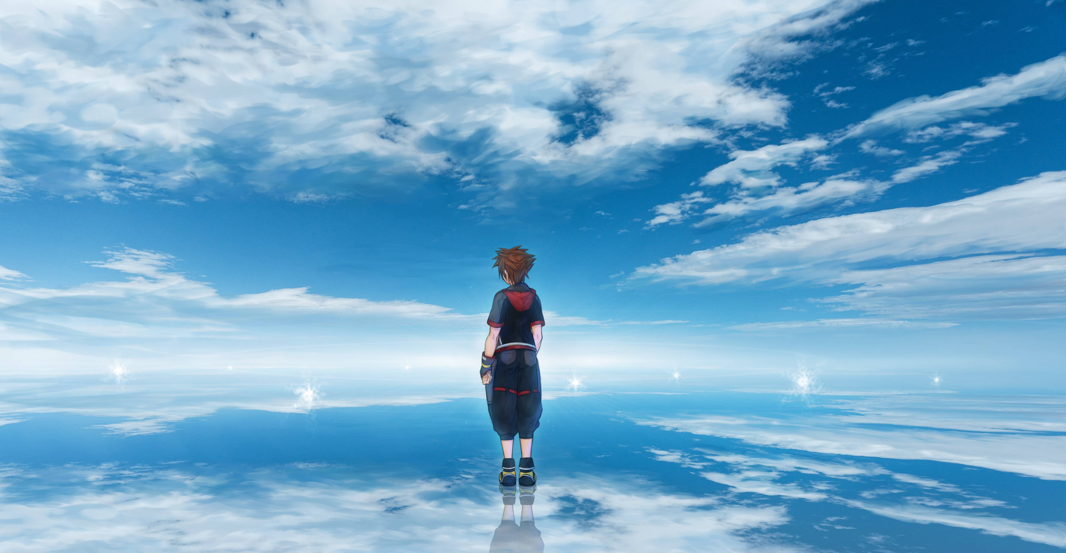 Sky Reflection Sora Kingdom Hearts 3 Background