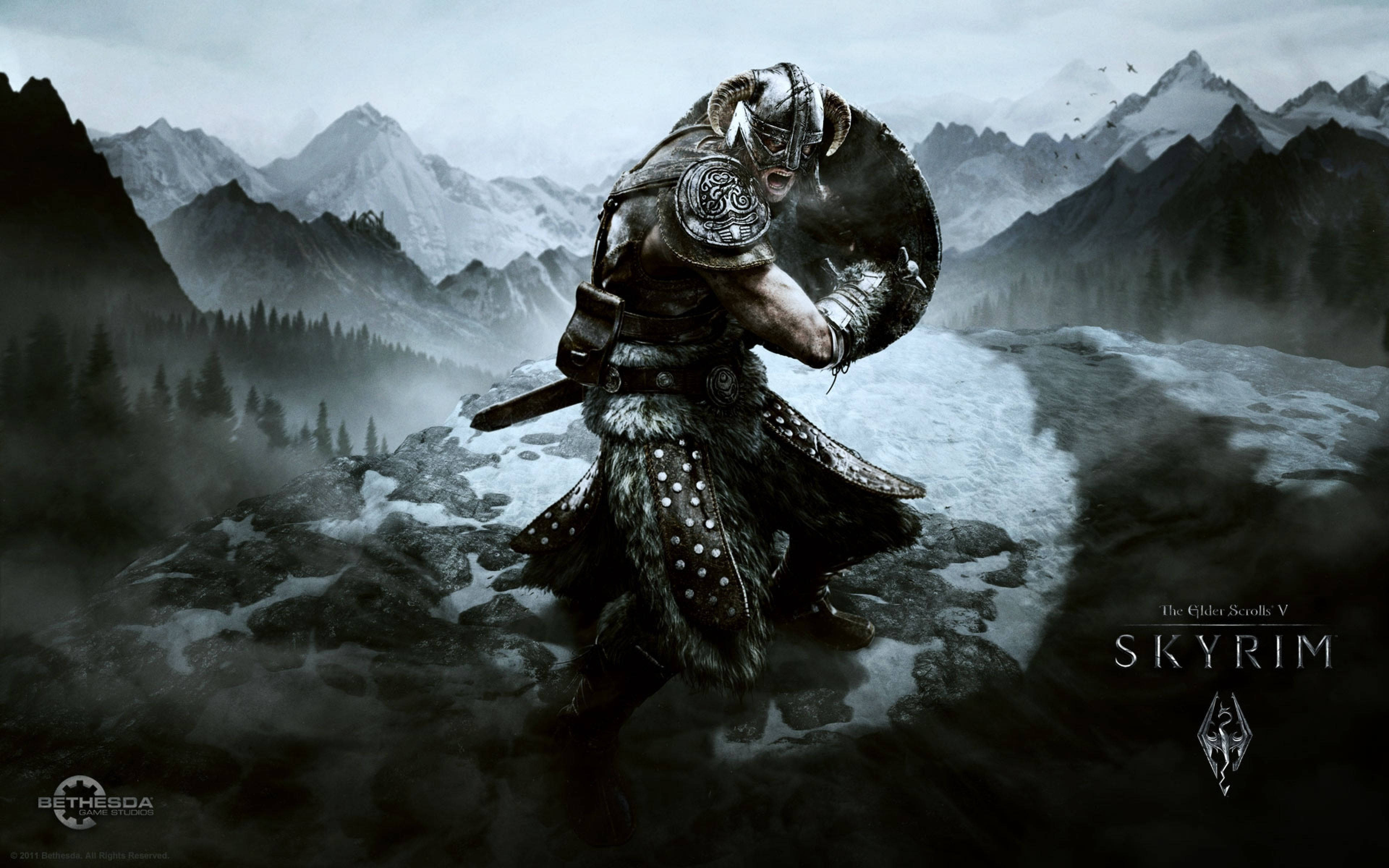 Skyrim Dovahkiin Warrior Background