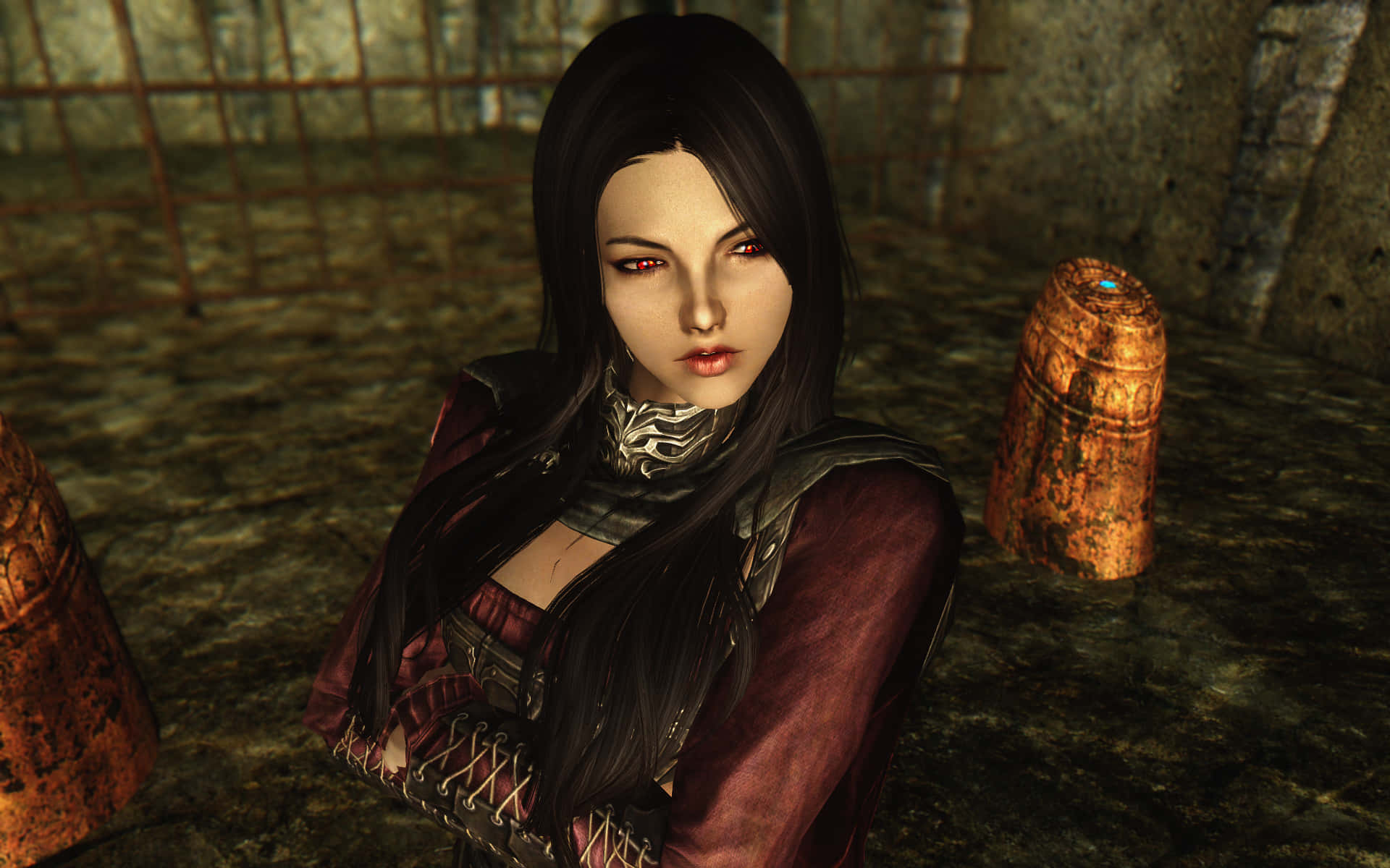 Download Serana In The Mystical World Of Skyrim Wallpaper