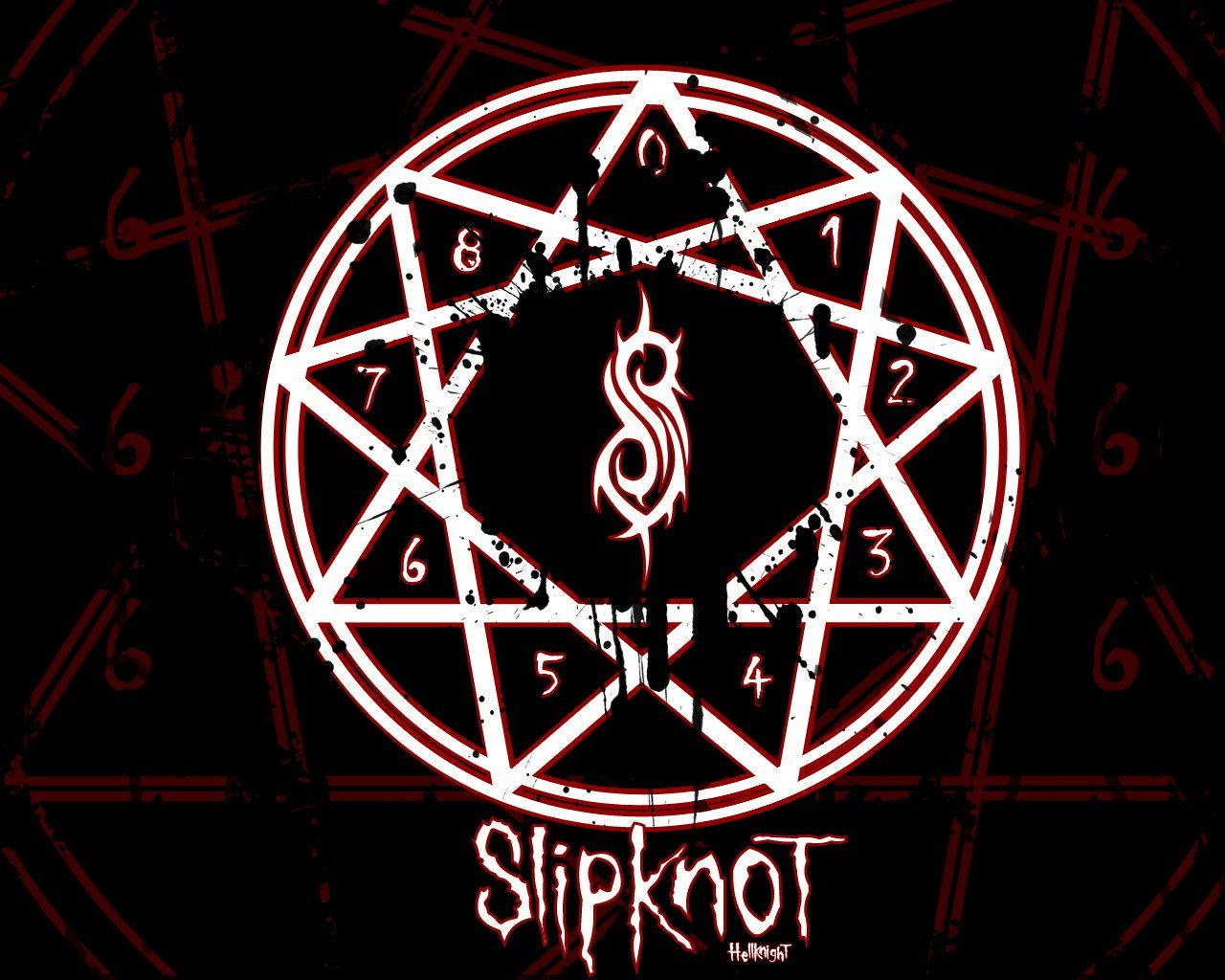Slipknot Nine-point Star Logo Background