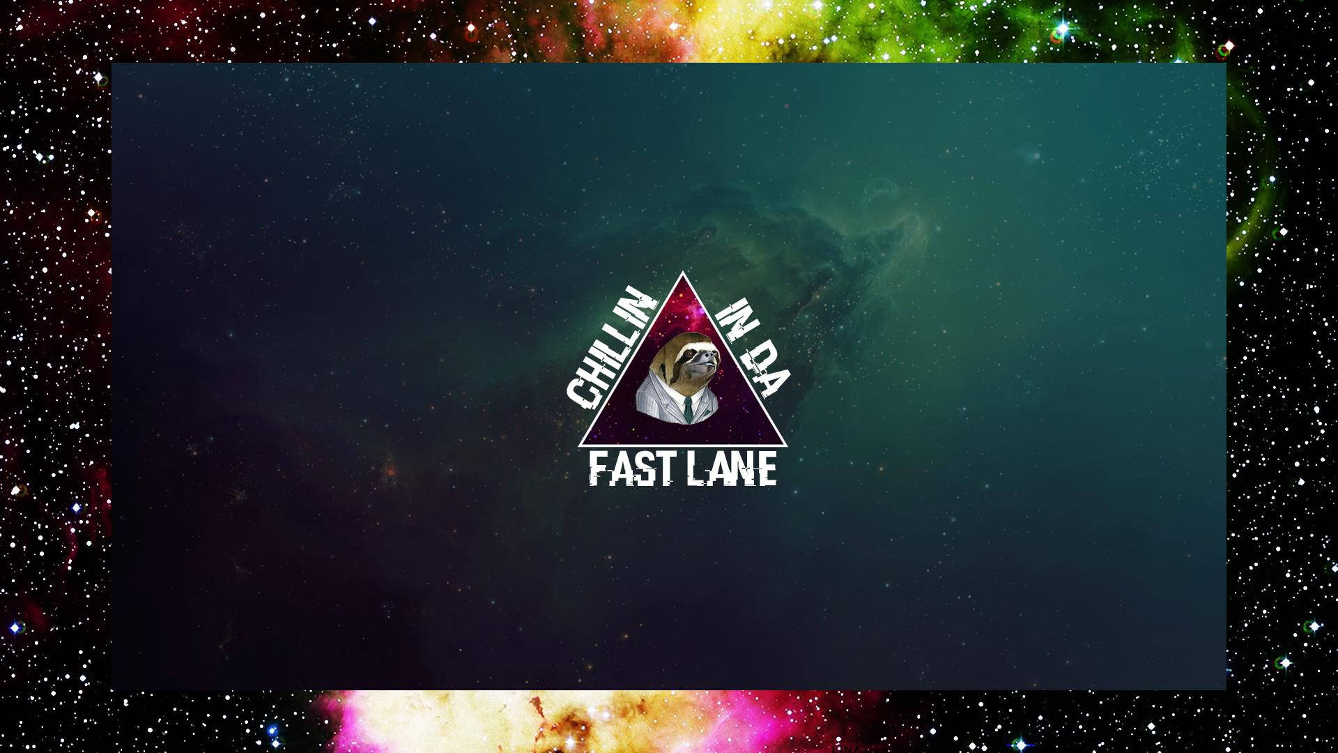 Sloth Chillin In Fast Lane Background